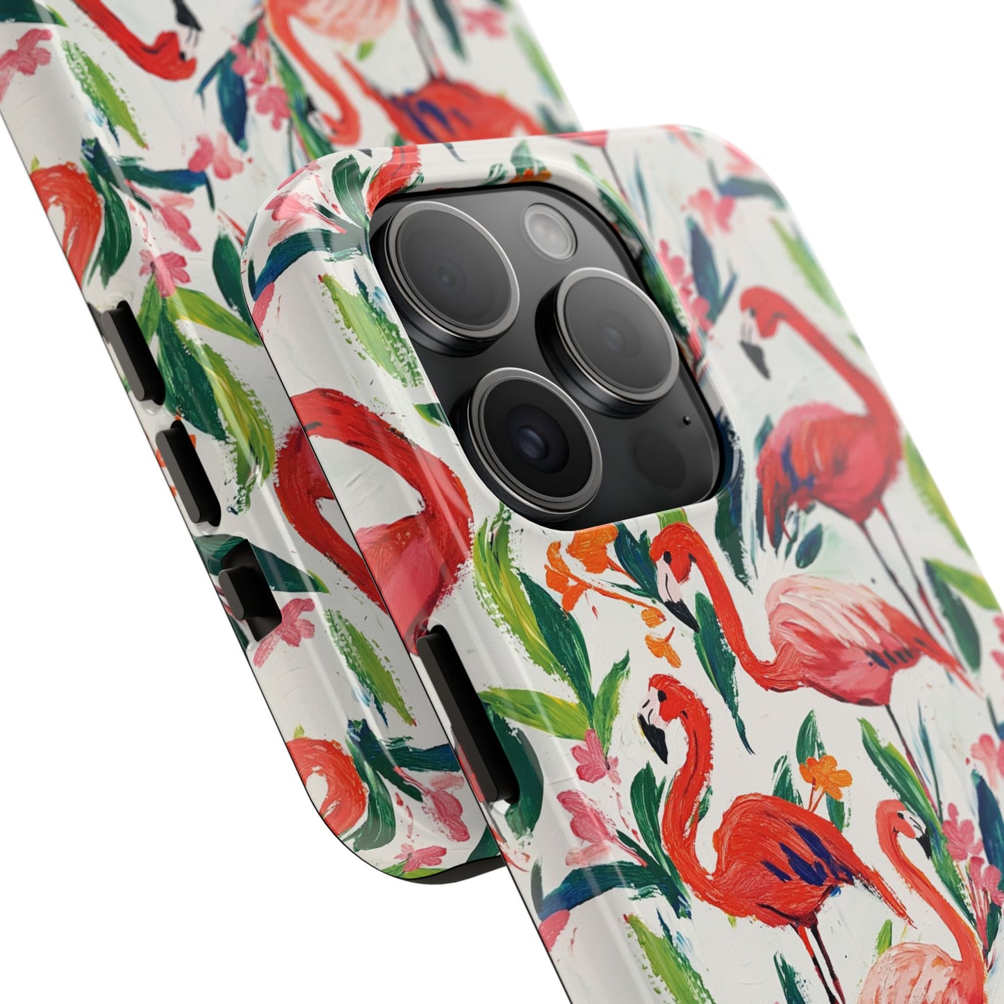 Animal Instinct | Flamingos Tough Phone Case