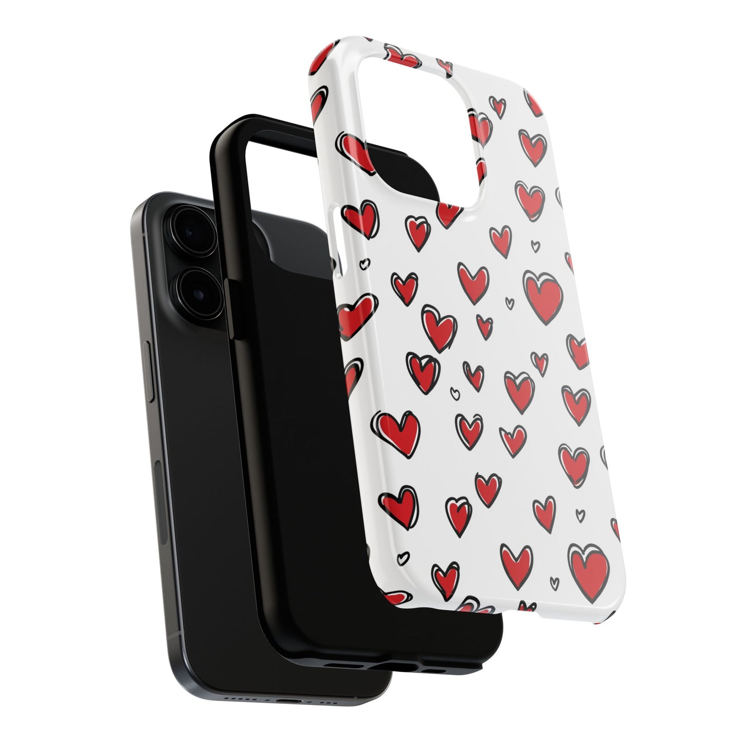 Love is in the Air | Red Hearts Tough Phone Case