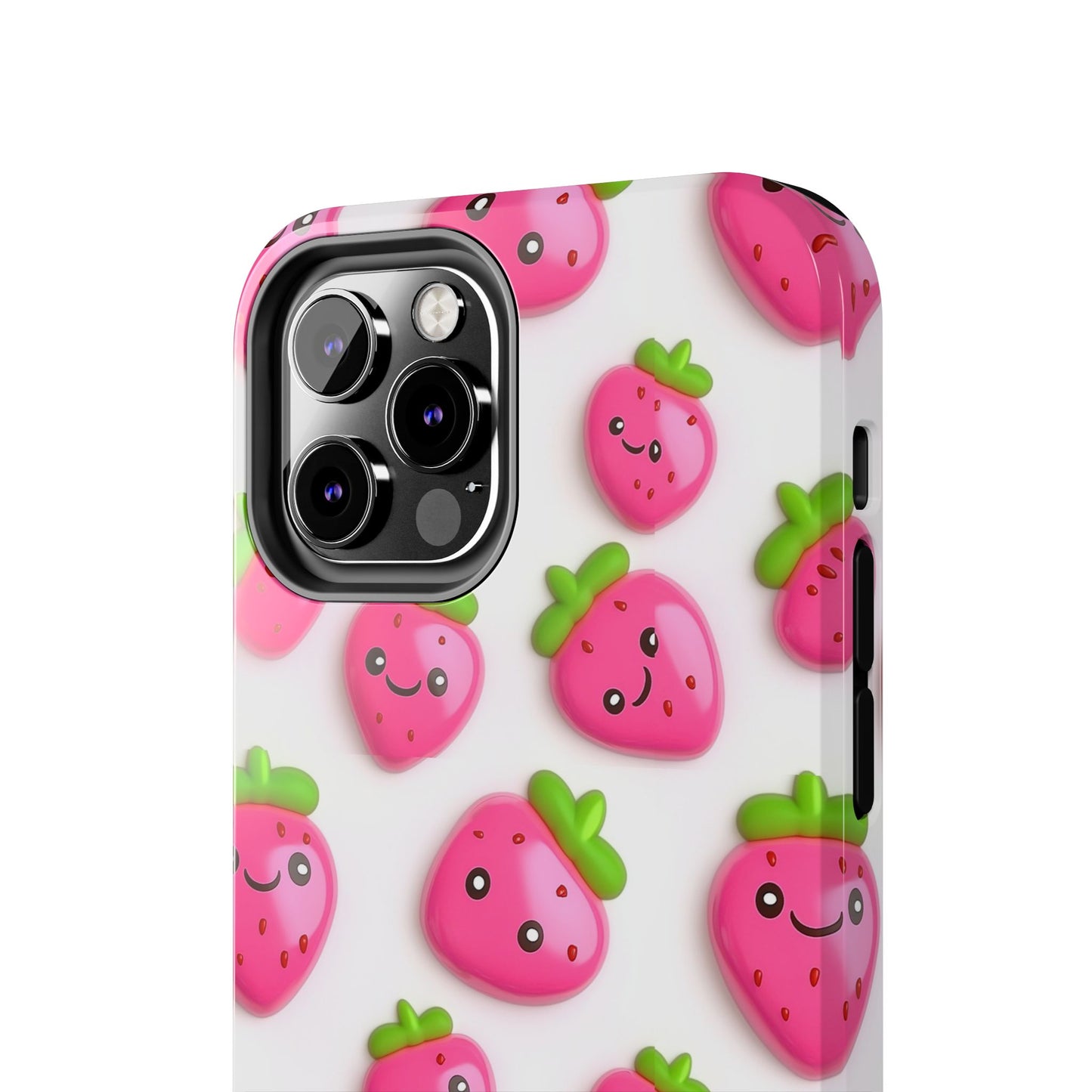 Quirky Chic | Smiling Strawberries Tough Phone Case