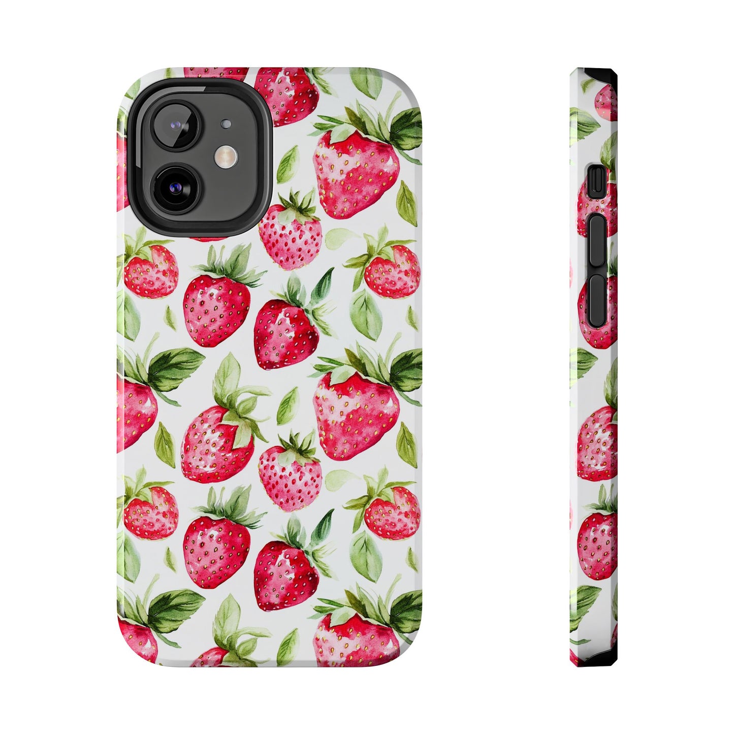 Nature Lover | Strawberry Watercolor Tough Phone Case