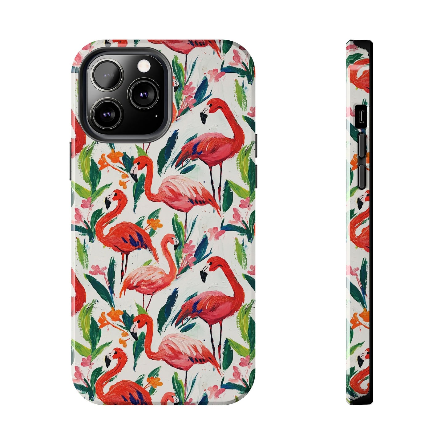 Animal Instinct | Flamingos Tough Phone Case