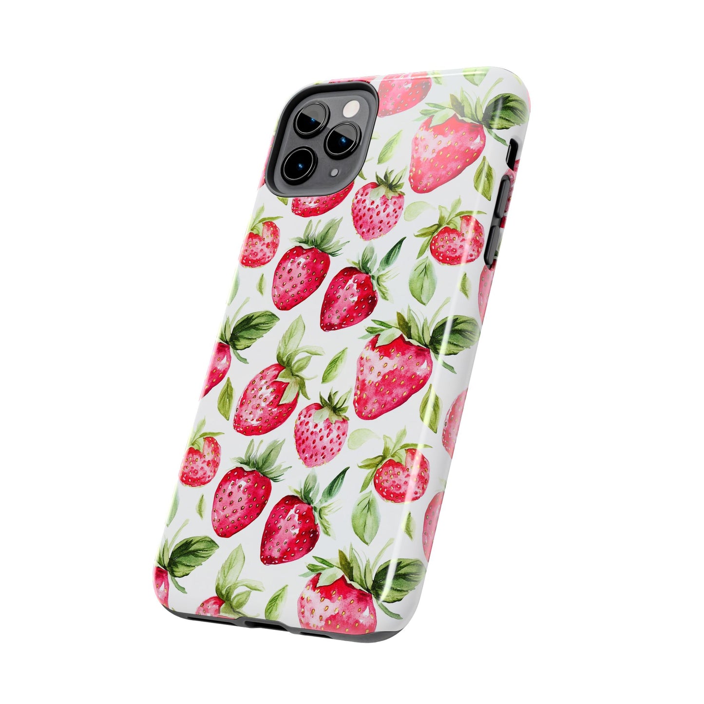 Nature Lover | Strawberry Watercolor Tough Phone Case