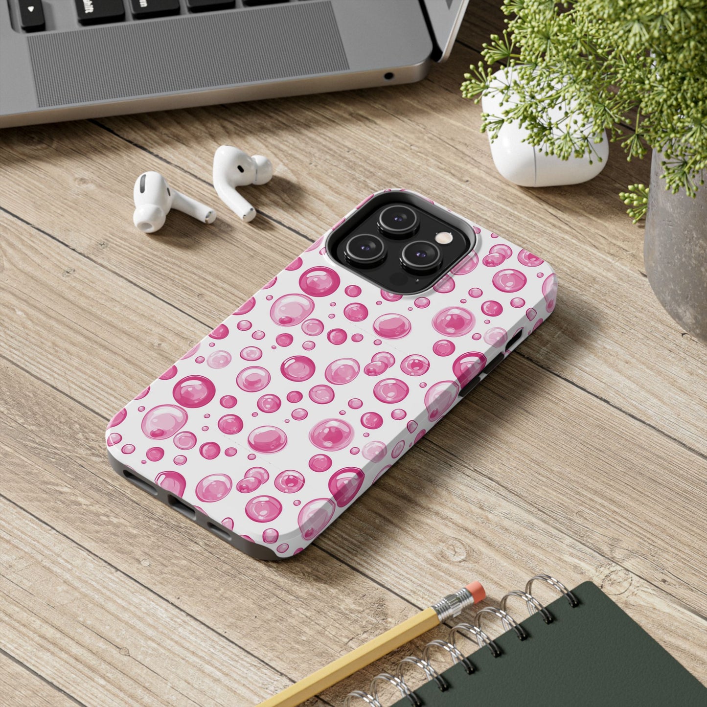Trendy Spots | Pink Bubbles Phone Case