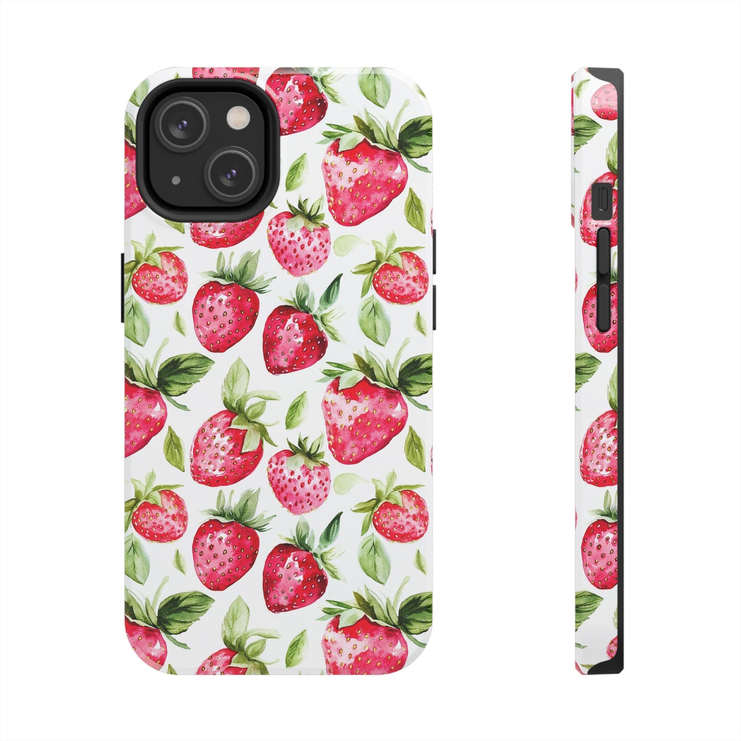 Nature Lover | Strawberry Watercolor Tough Phone Case