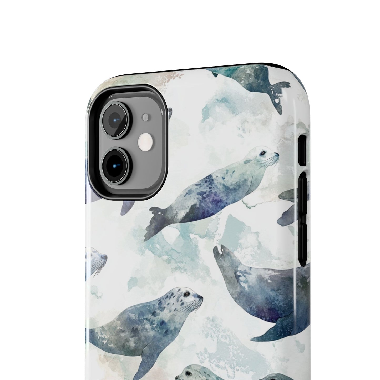 Animal Instinct | Watercolor Leopard Seals
