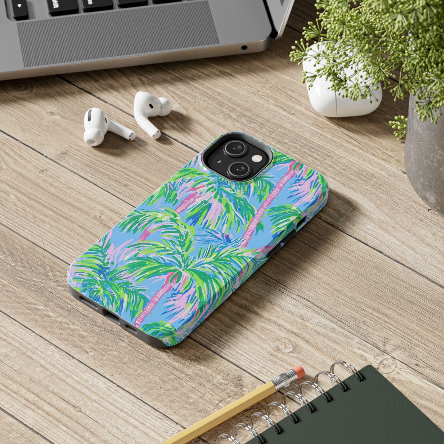 Nature Lover | Colorful Painted Palm Trees Phone Case