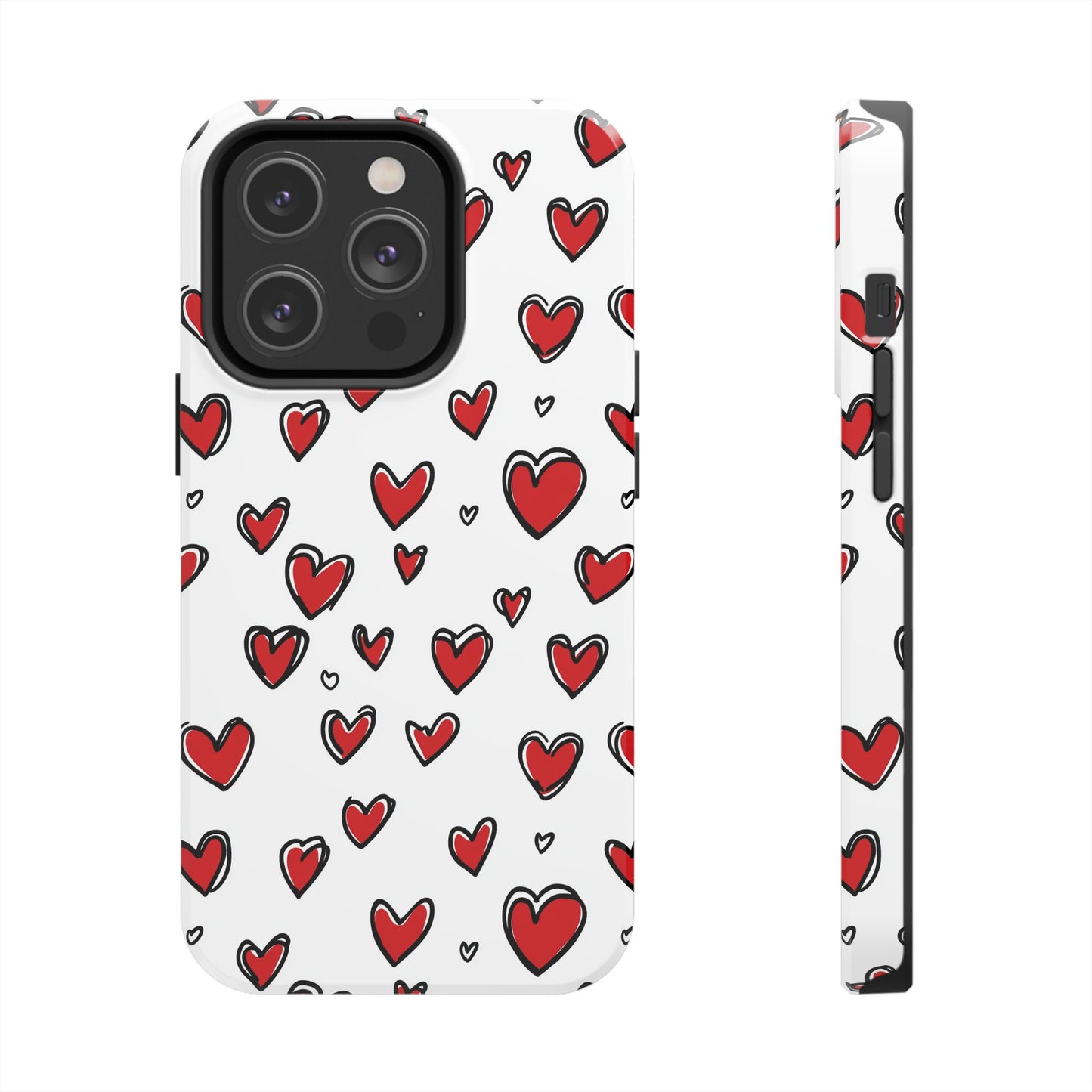 Love is in the Air | Red Hearts Tough Phone Case
