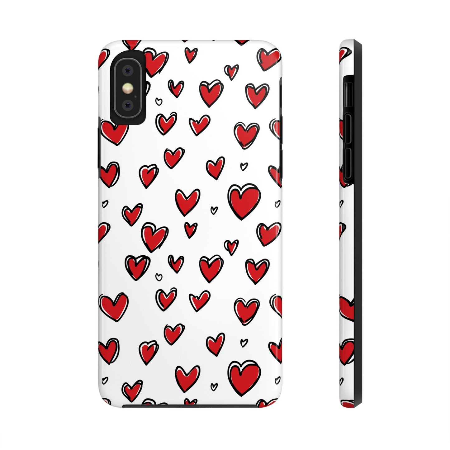 Love is in the Air | Red Hearts Tough Phone Case