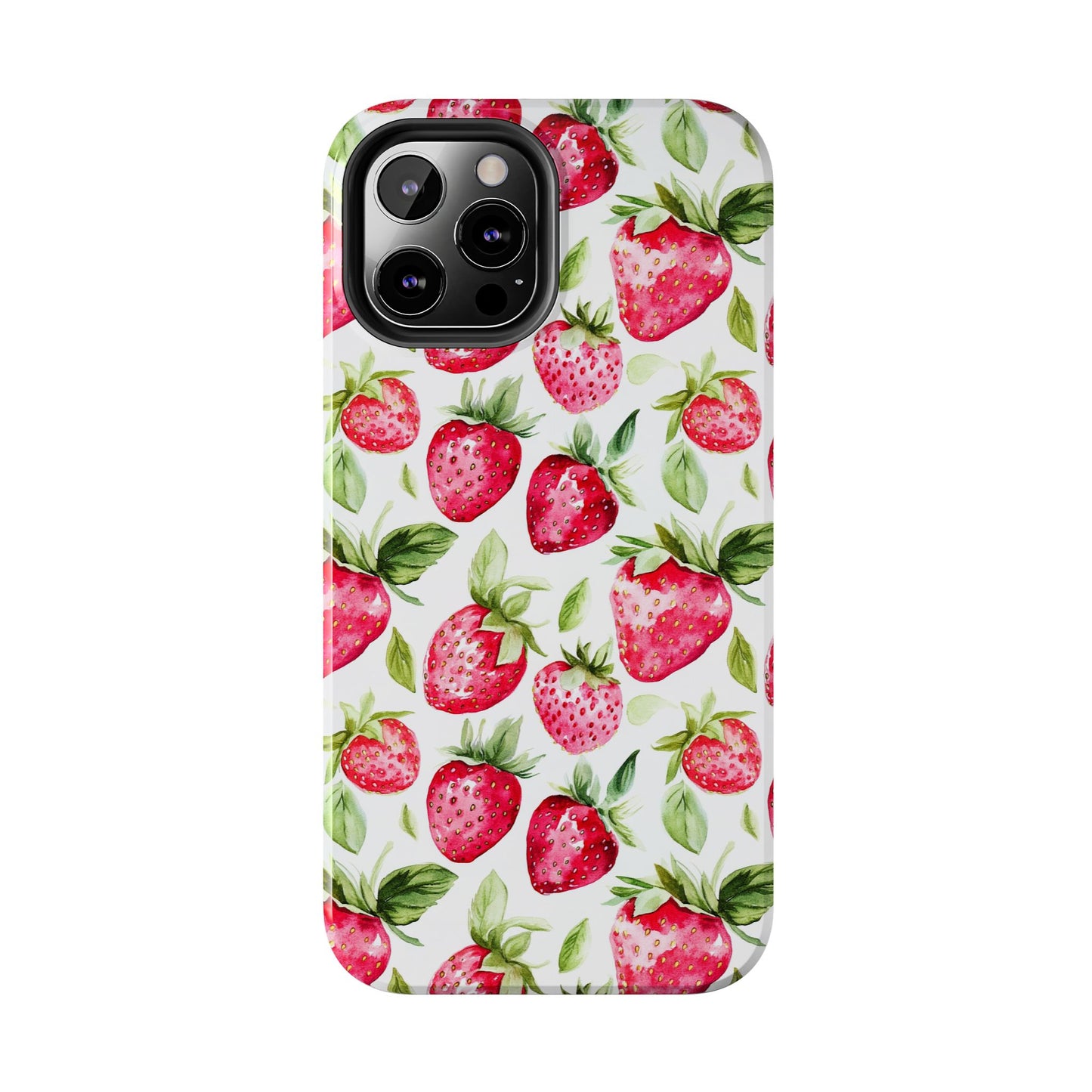 Nature Lover | Strawberry Watercolor Tough Phone Case