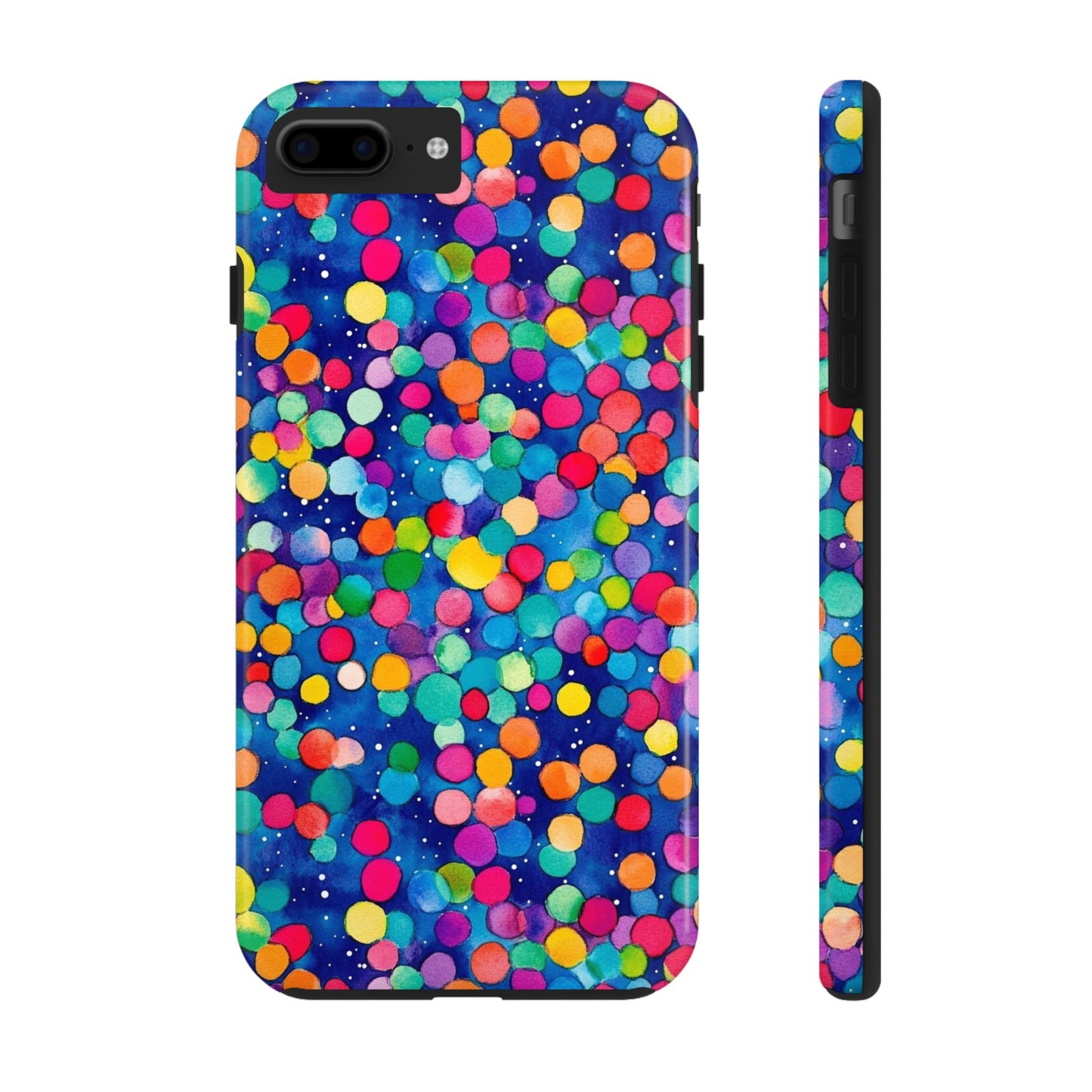 Trendy Spots | Colorful Blues Polka Dots Phone Case