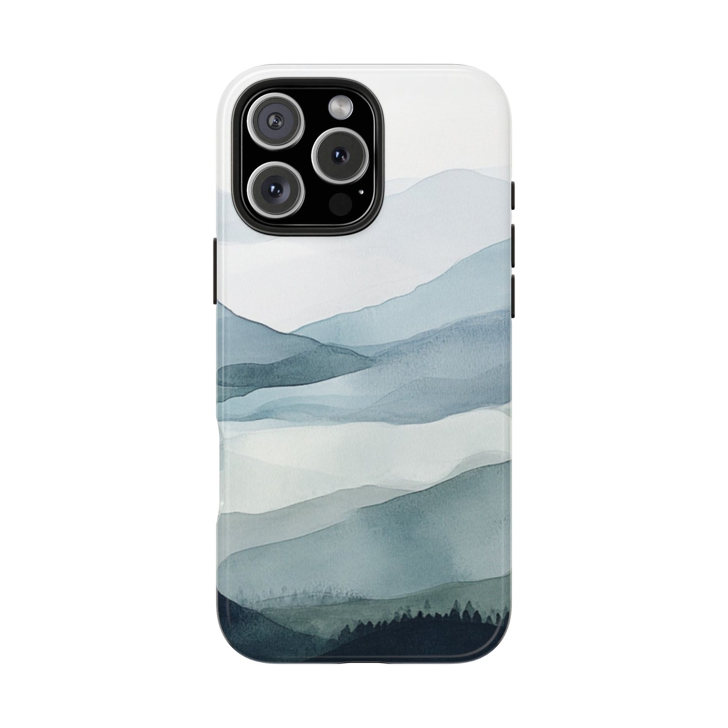 Majestic Mountains | Watercolor Mountain Scene Tough Phone Case