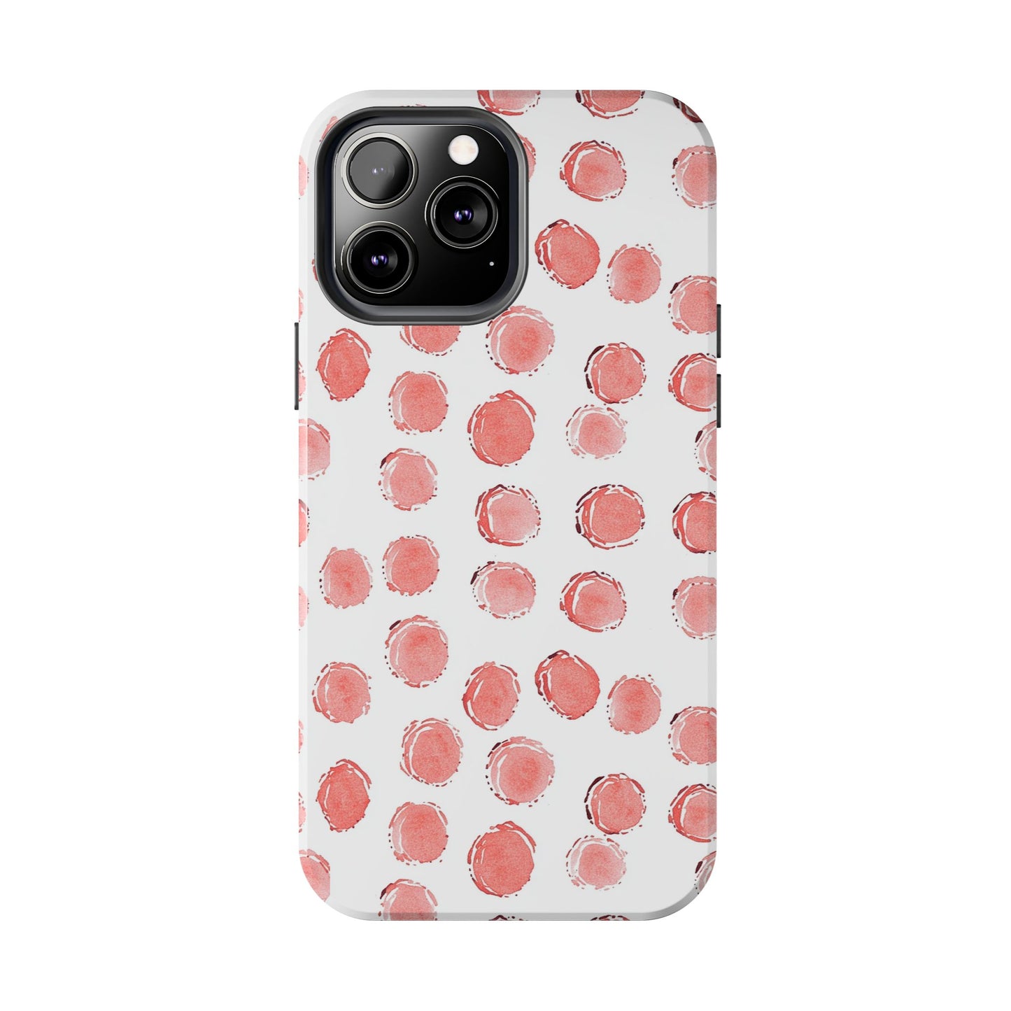 Trendy Spots | Pink Polka Dot Tough Phone Case
