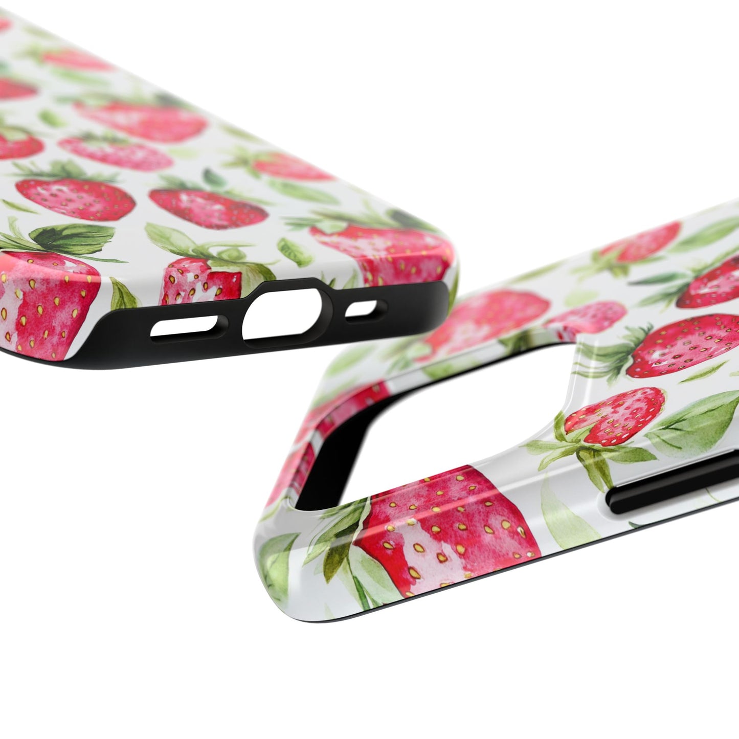 Nature Lover | Strawberry Watercolor Tough Phone Case