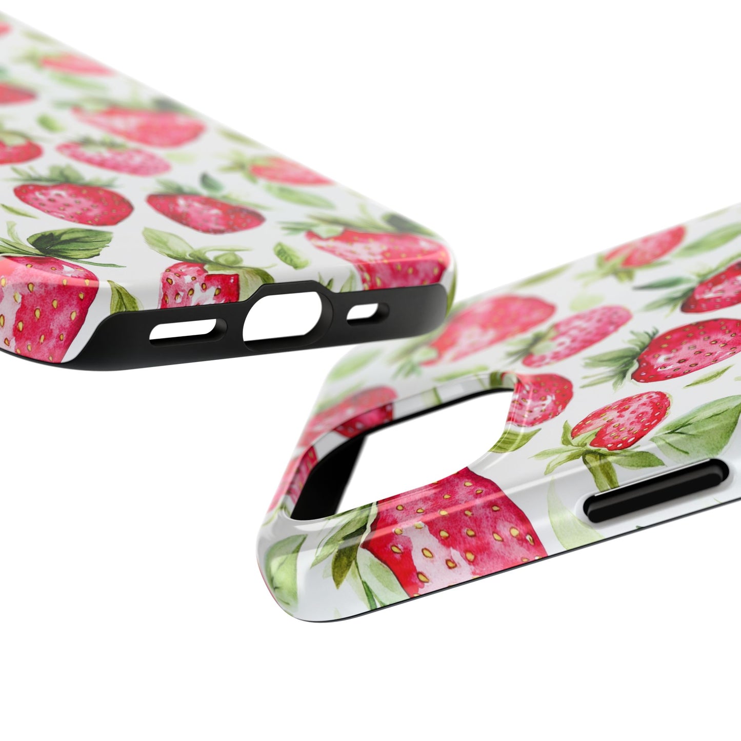 Nature Lover | Strawberry Watercolor Tough Phone Case