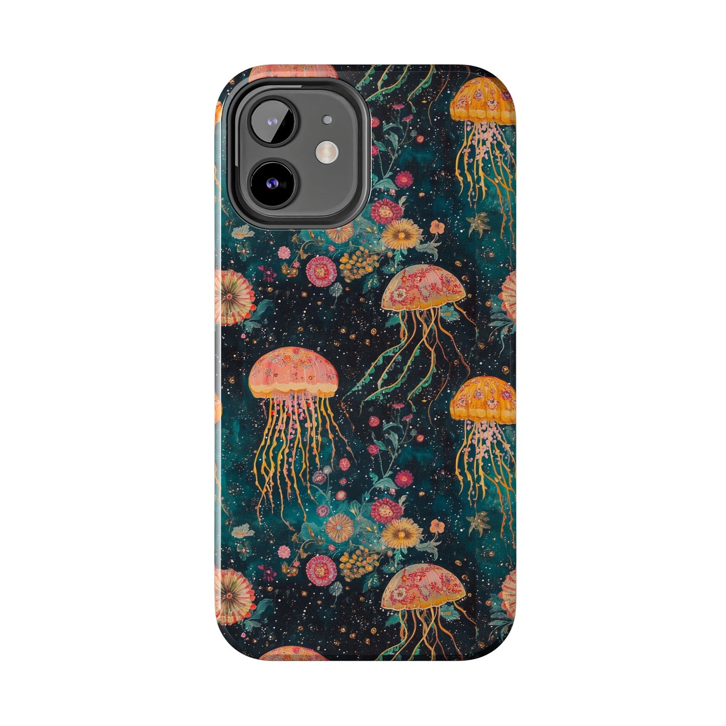 Under the Sea | Jellyfish Phone Cases, Floral Ocean Design, Sea Creature Protective Cover, Unique Tech Accessories, Underwater Theme Gifts, Tough Phone