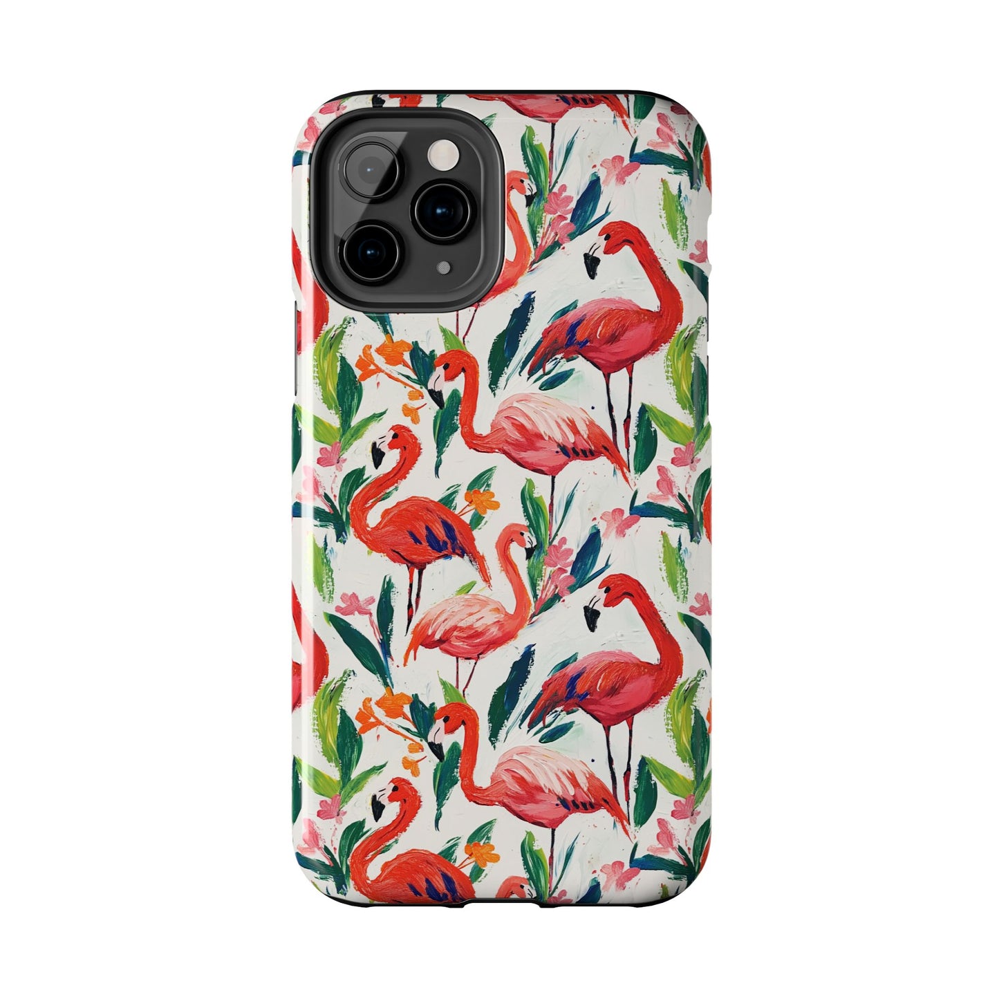 Animal Instinct | Flamingos Tough Phone Case