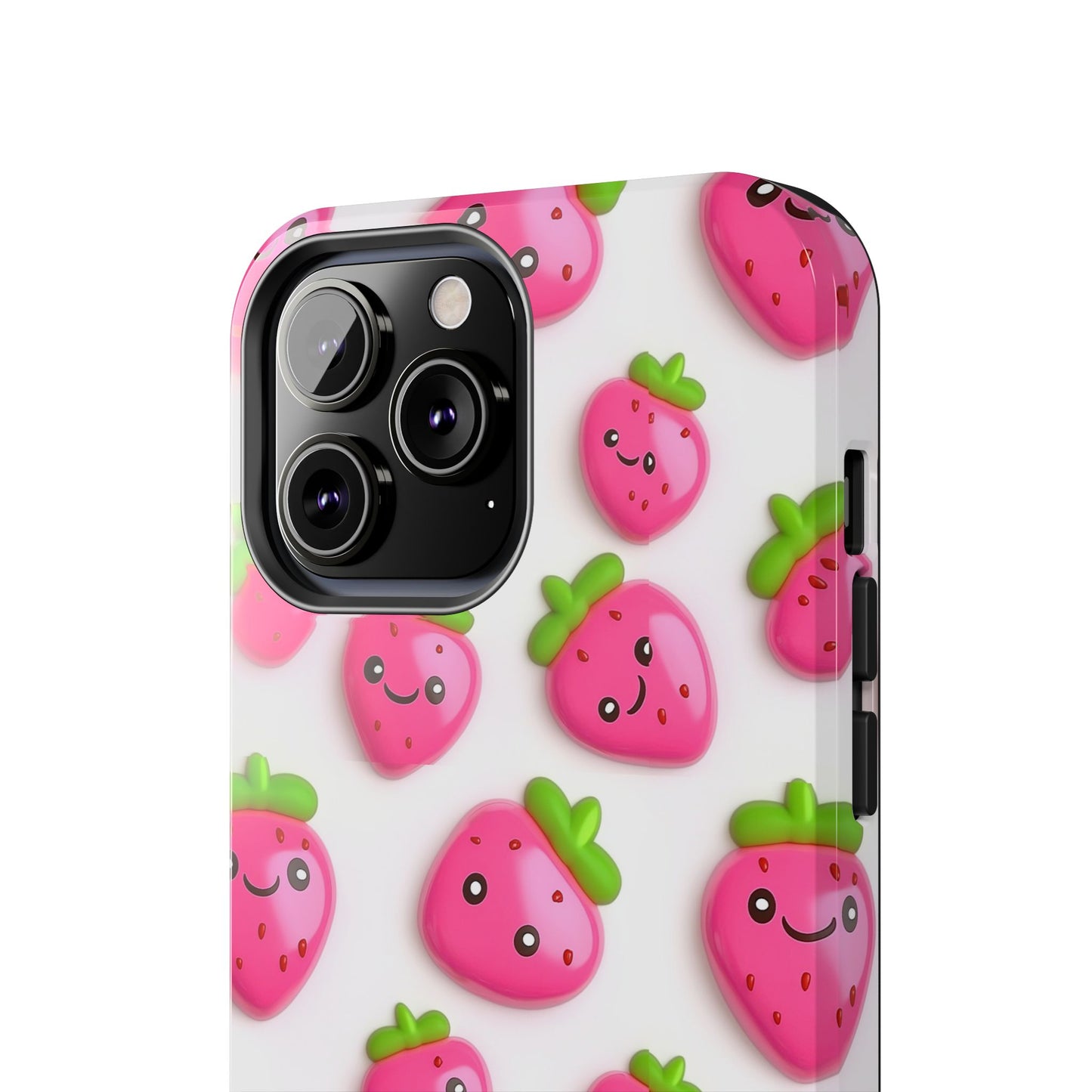 Quirky Chic | Smiling Strawberries Tough Phone Case