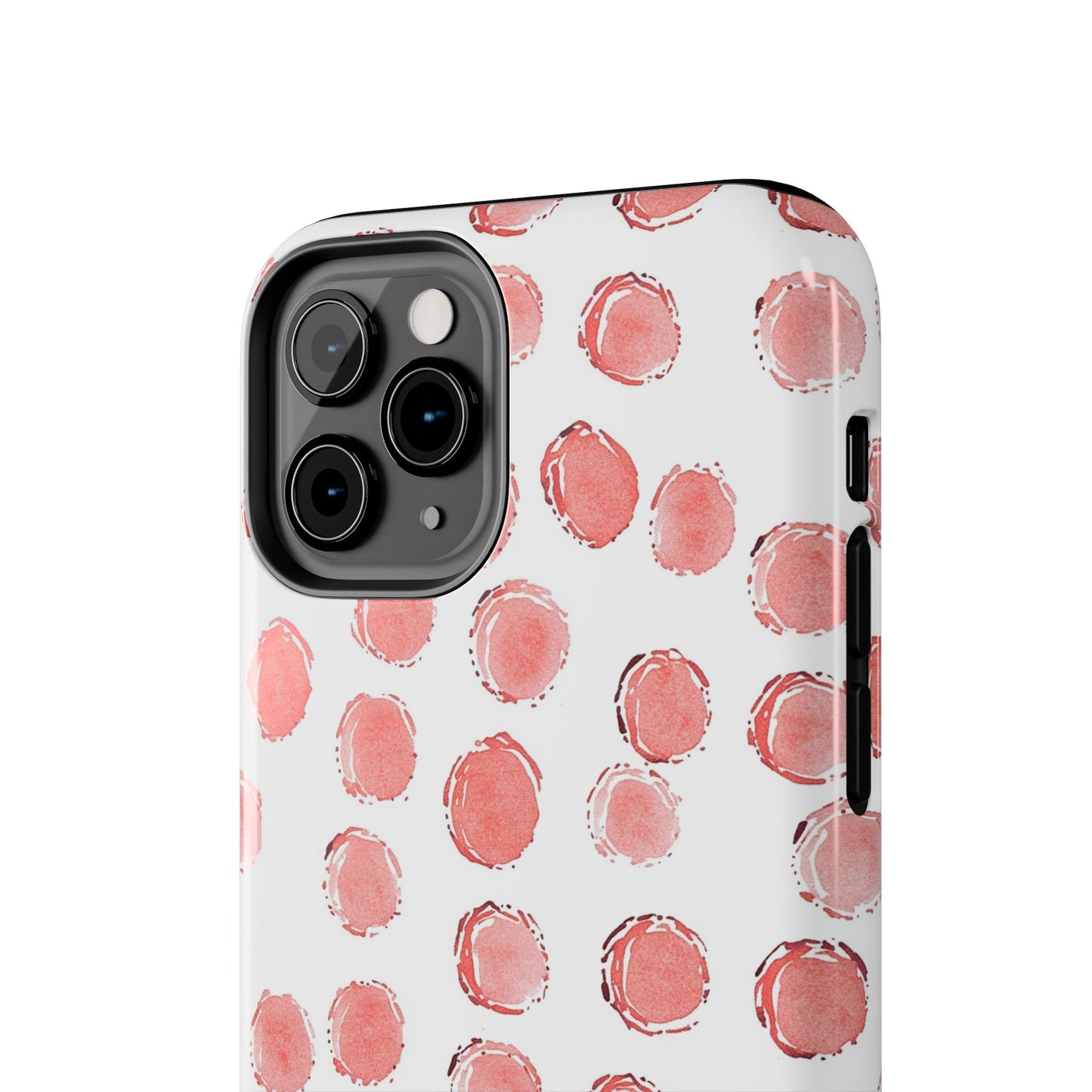 Trendy Spots | Pink Polka Dot Tough Phone Case