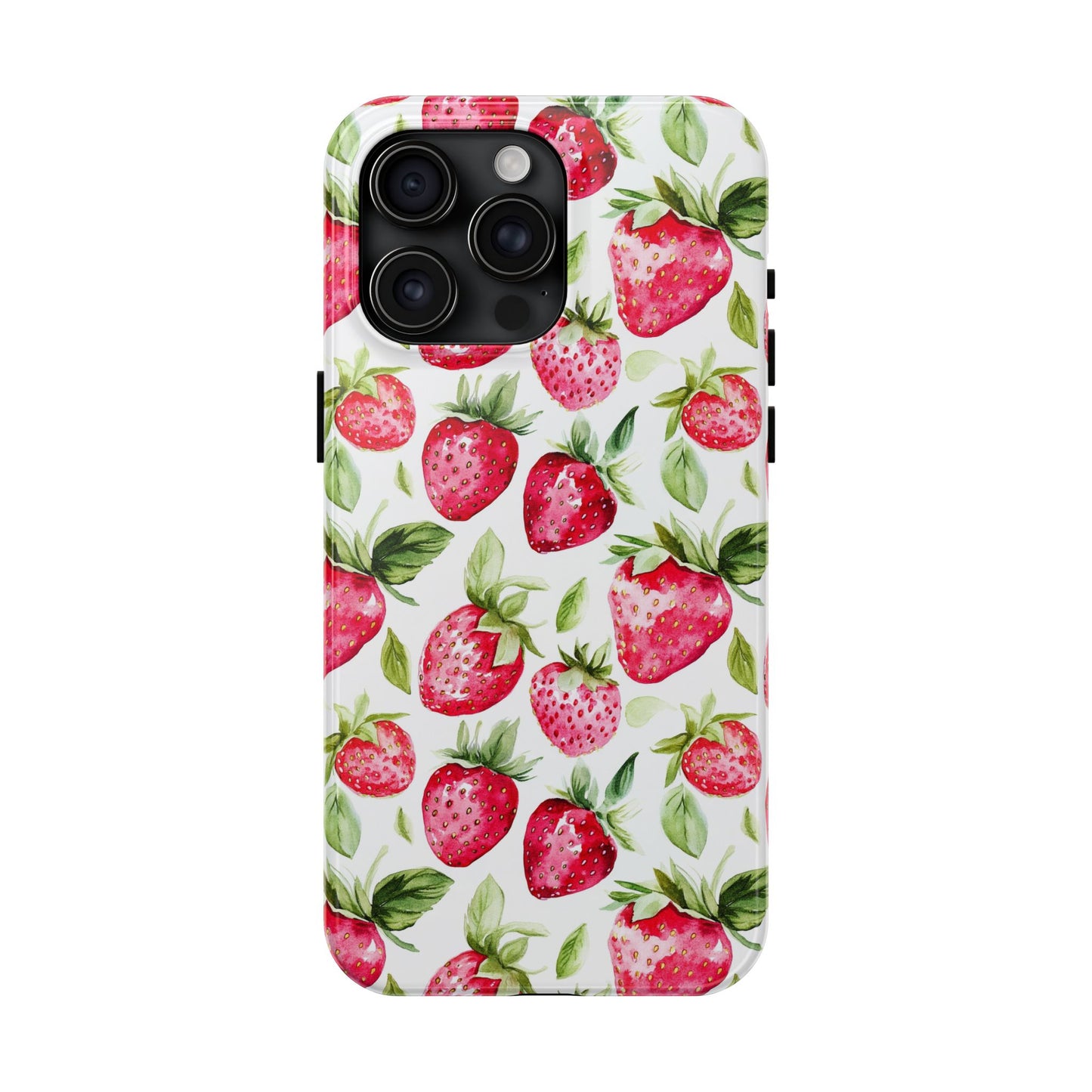 Nature Lover | Strawberry Watercolor Tough Phone Case