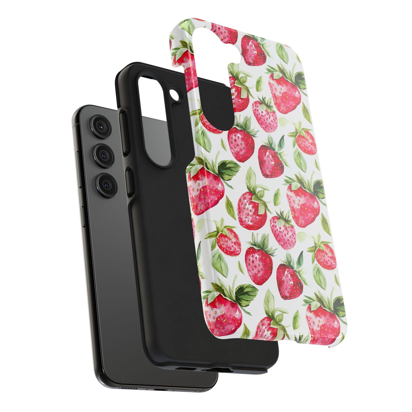 Nature Lover | Strawberry Watercolor Tough Phone Case