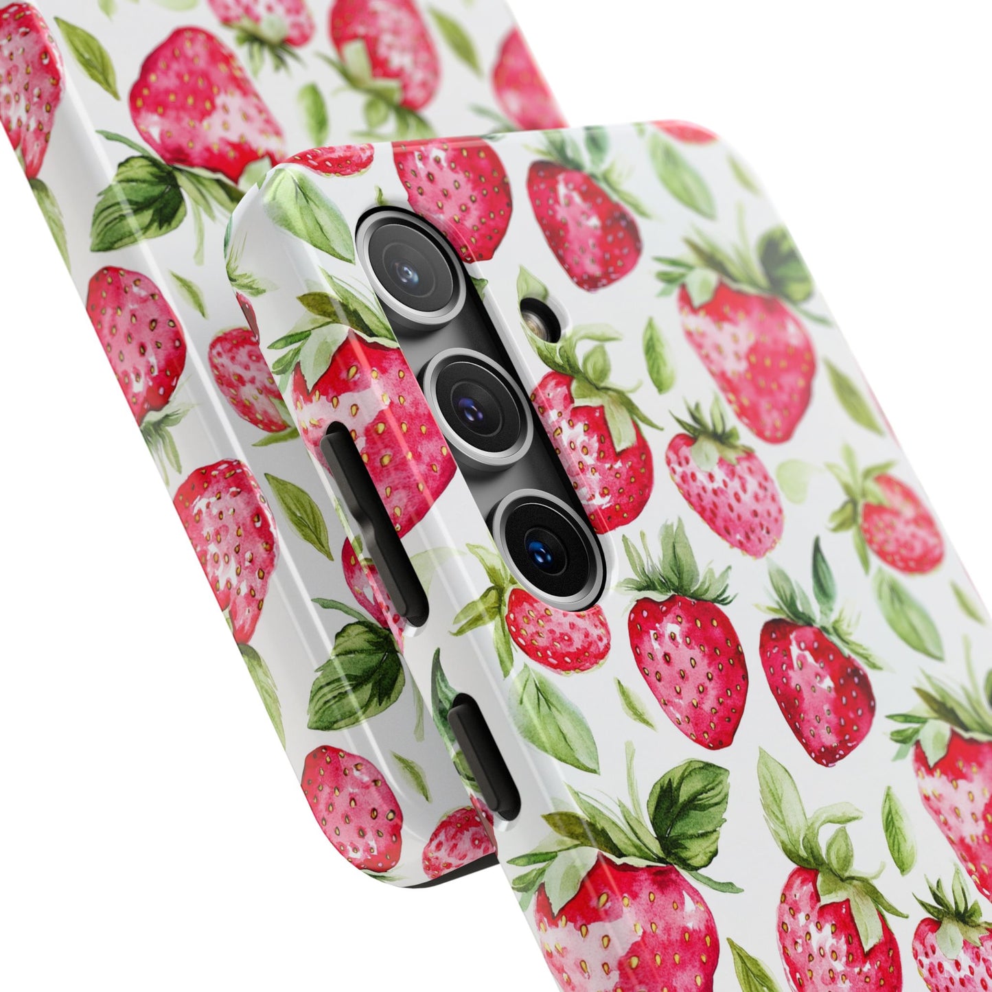 Nature Lover | Strawberry Watercolor Tough Phone Case
