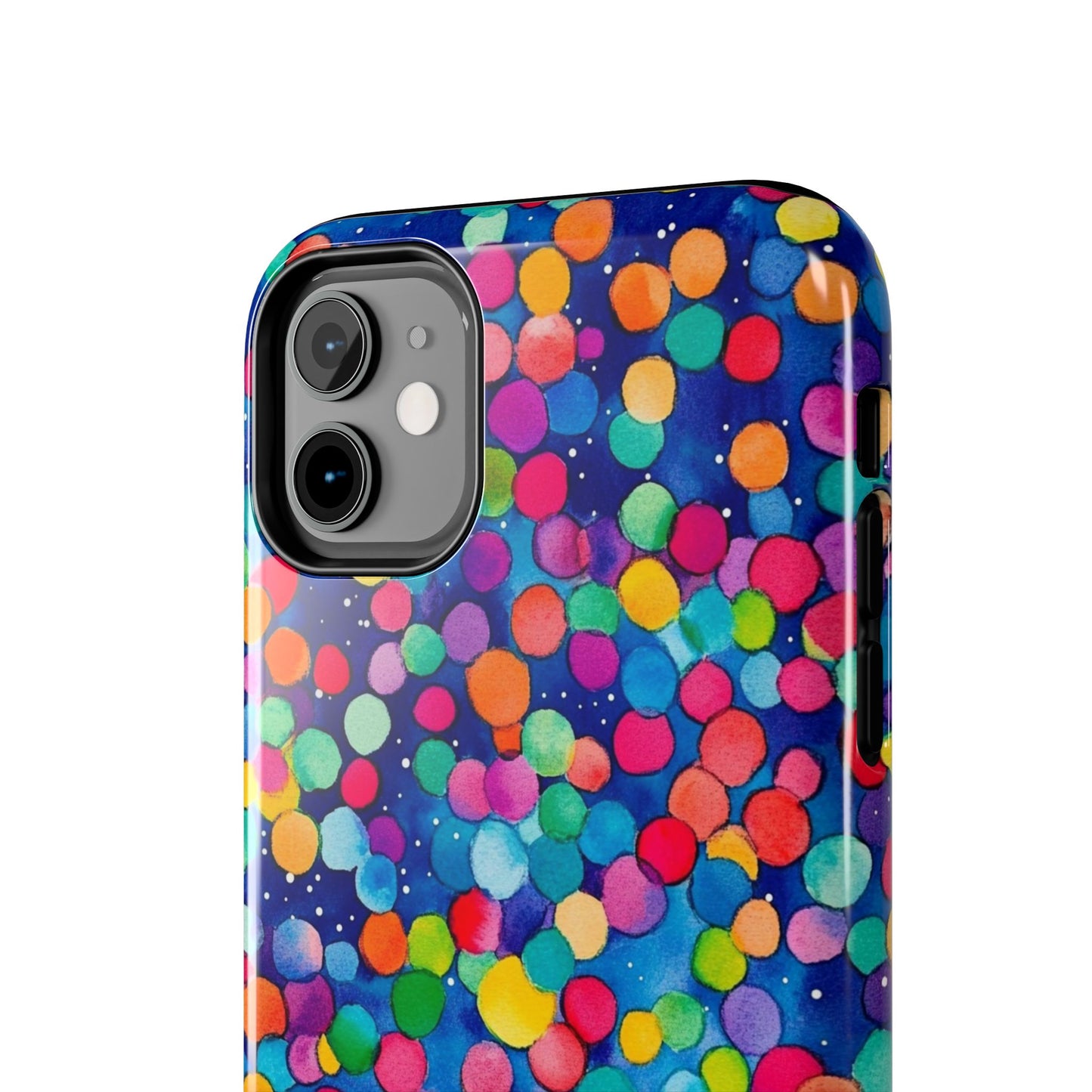 Trendy Spots | Colorful Blues Polka Dots Phone Case