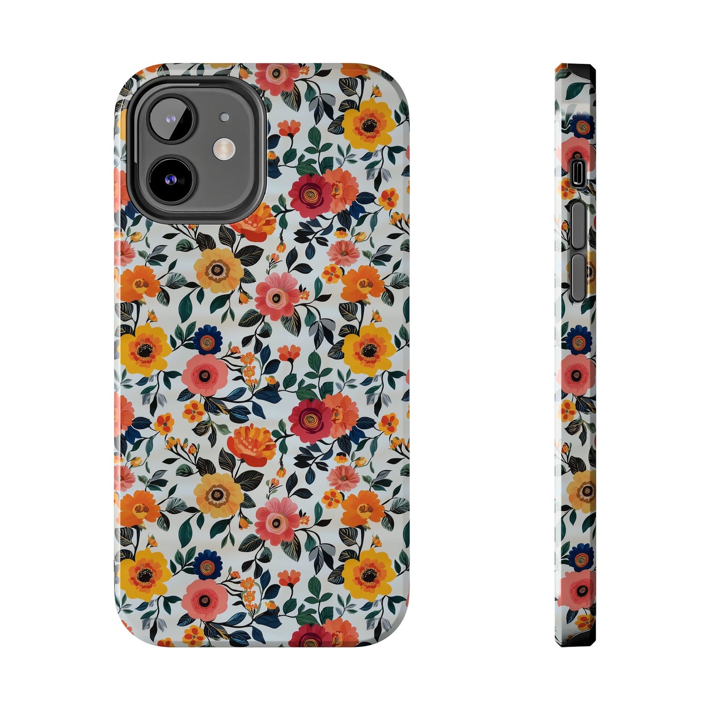 In Bloom | Small Colorful Flowers Tough Phone Cases