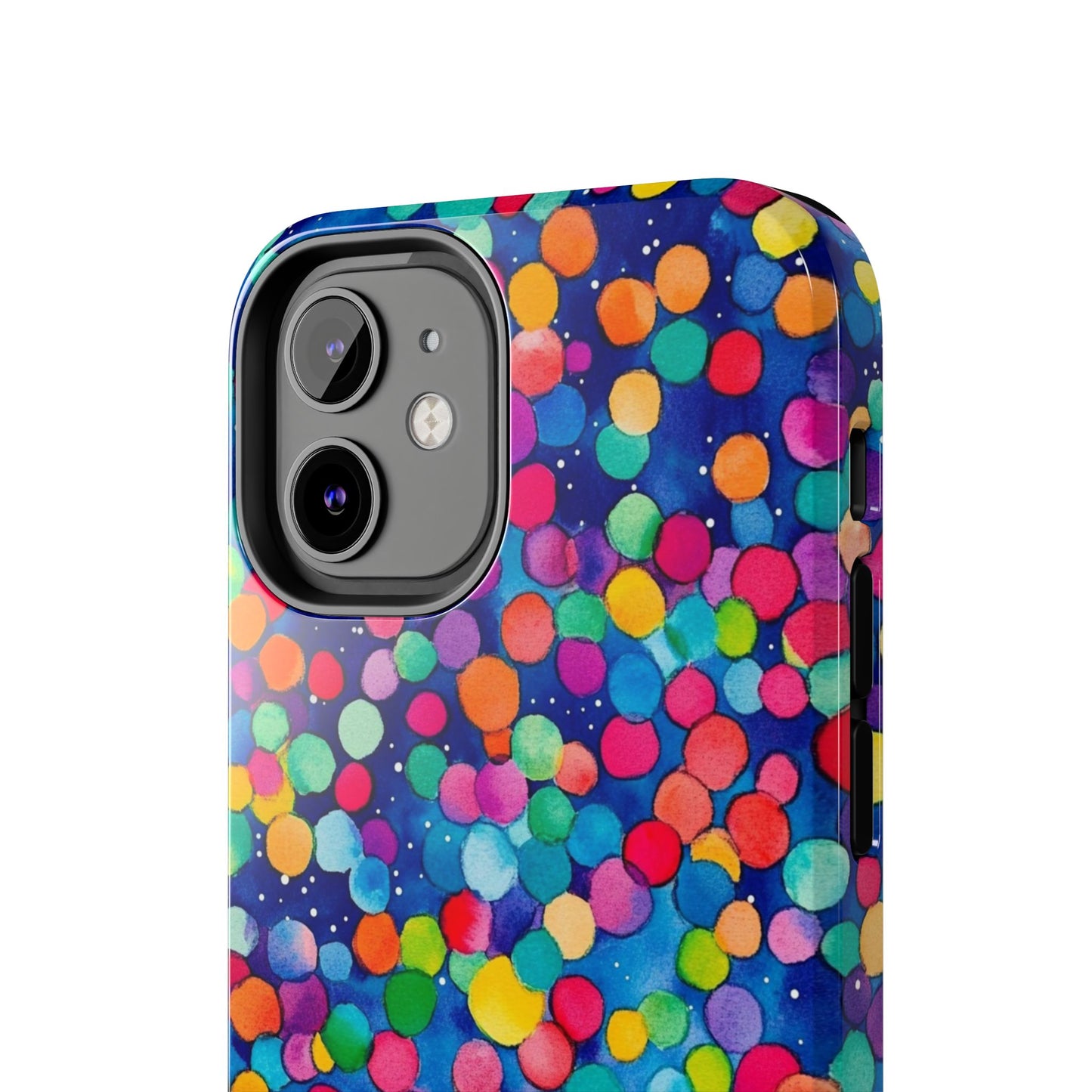 Trendy Spots | Colorful Blues Polka Dots Phone Case