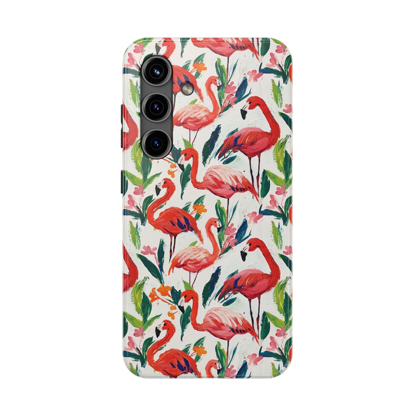 Animal Instinct | Flamingos Tough Phone Case