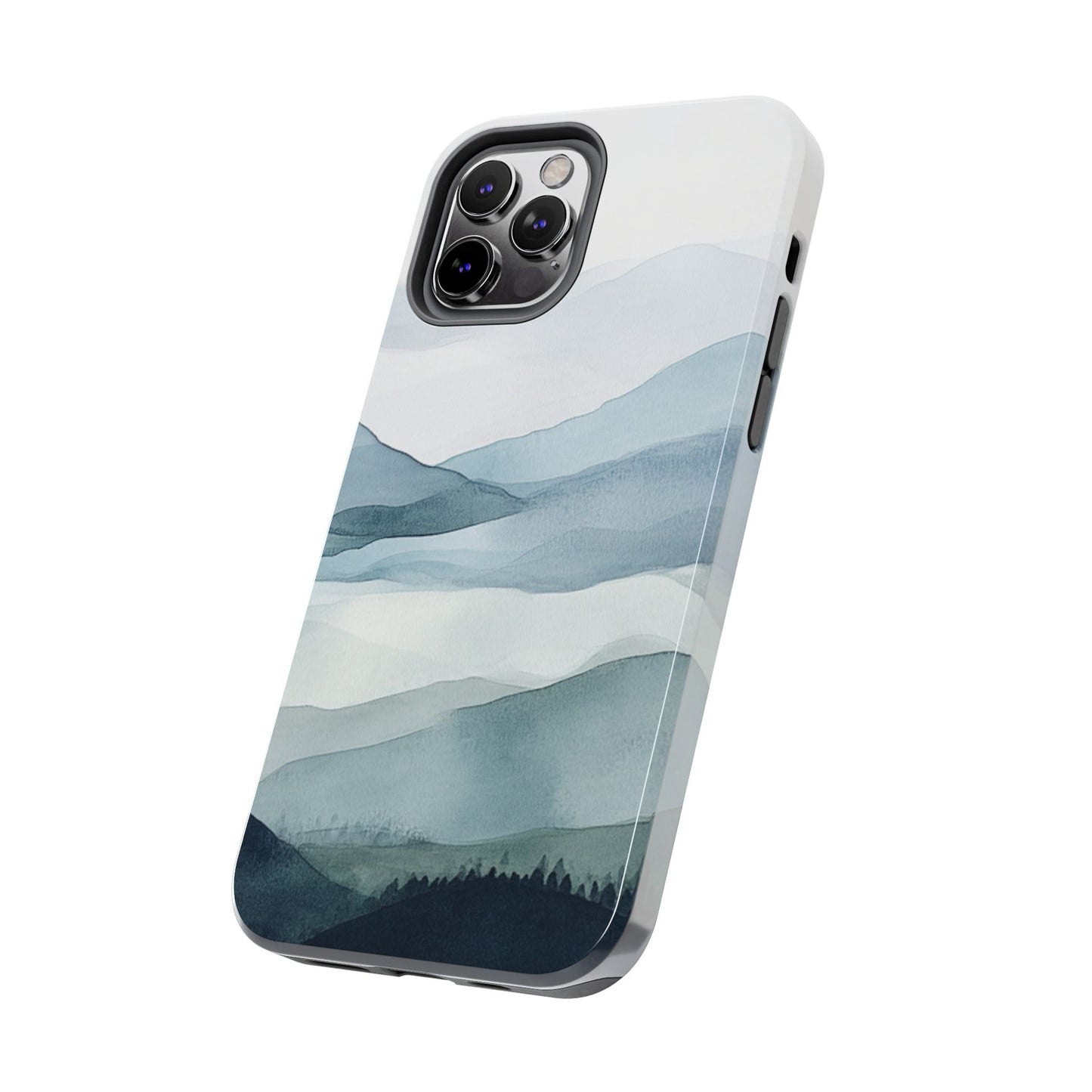 Majestic Mountains | Watercolor Mountain Scene Tough Phone Case