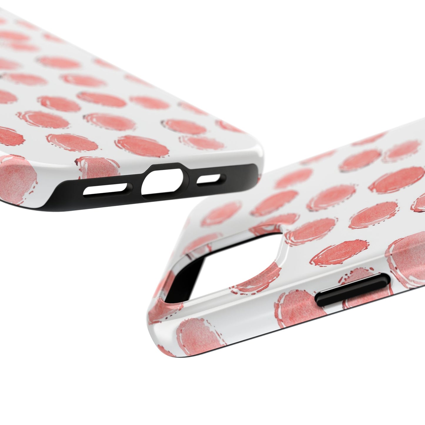 Trendy Spots | Pink Polka Dot Tough Phone Case