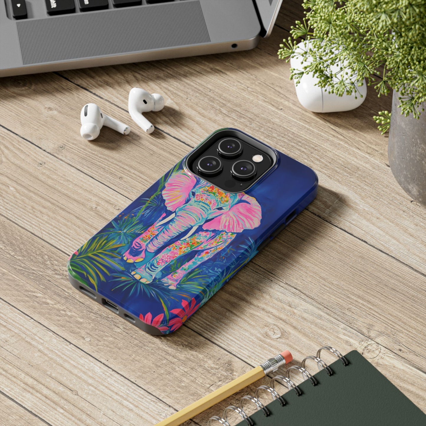 Animal Instinct | Vibrant Elephant Tough Phone Case