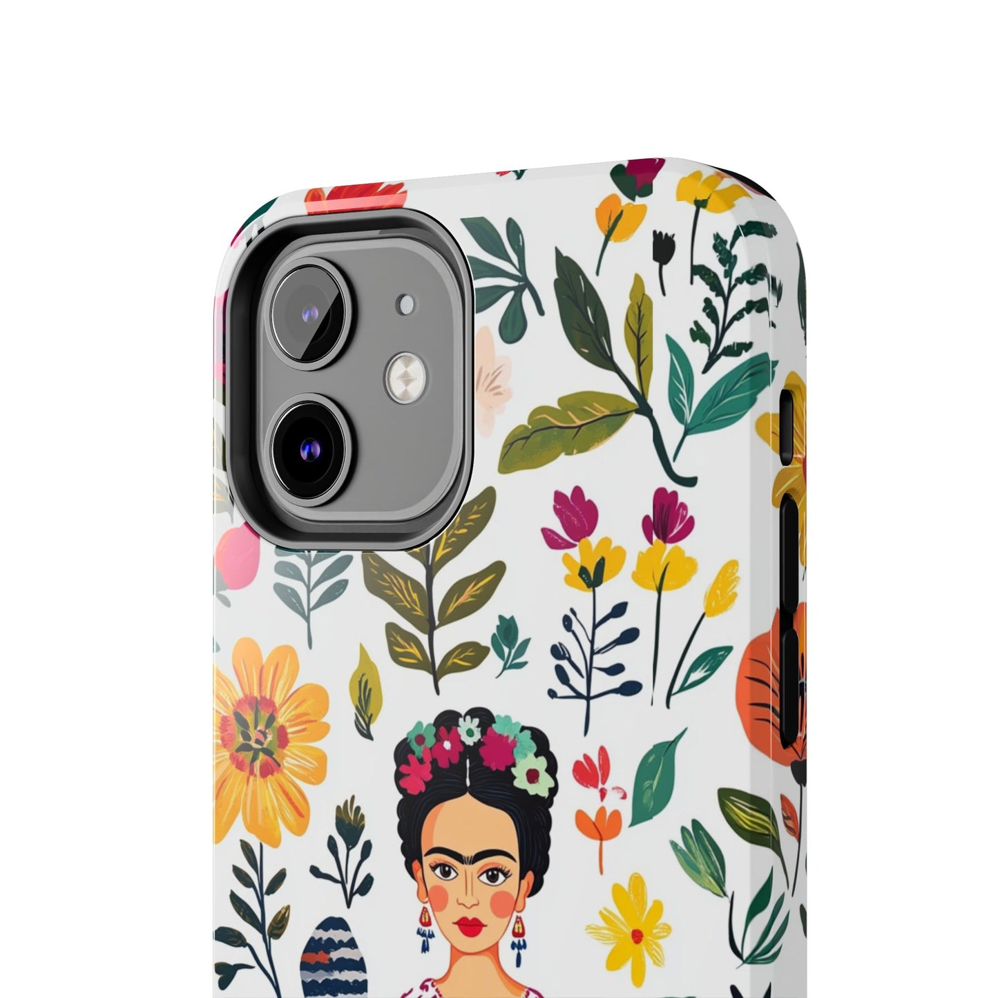 Frida Collection | Frida Kahlo Among Flowers, Colorful Mexican Inspired, Tough Phone Cases, Protective Cell Phone Cover, Hard Shell Phone
