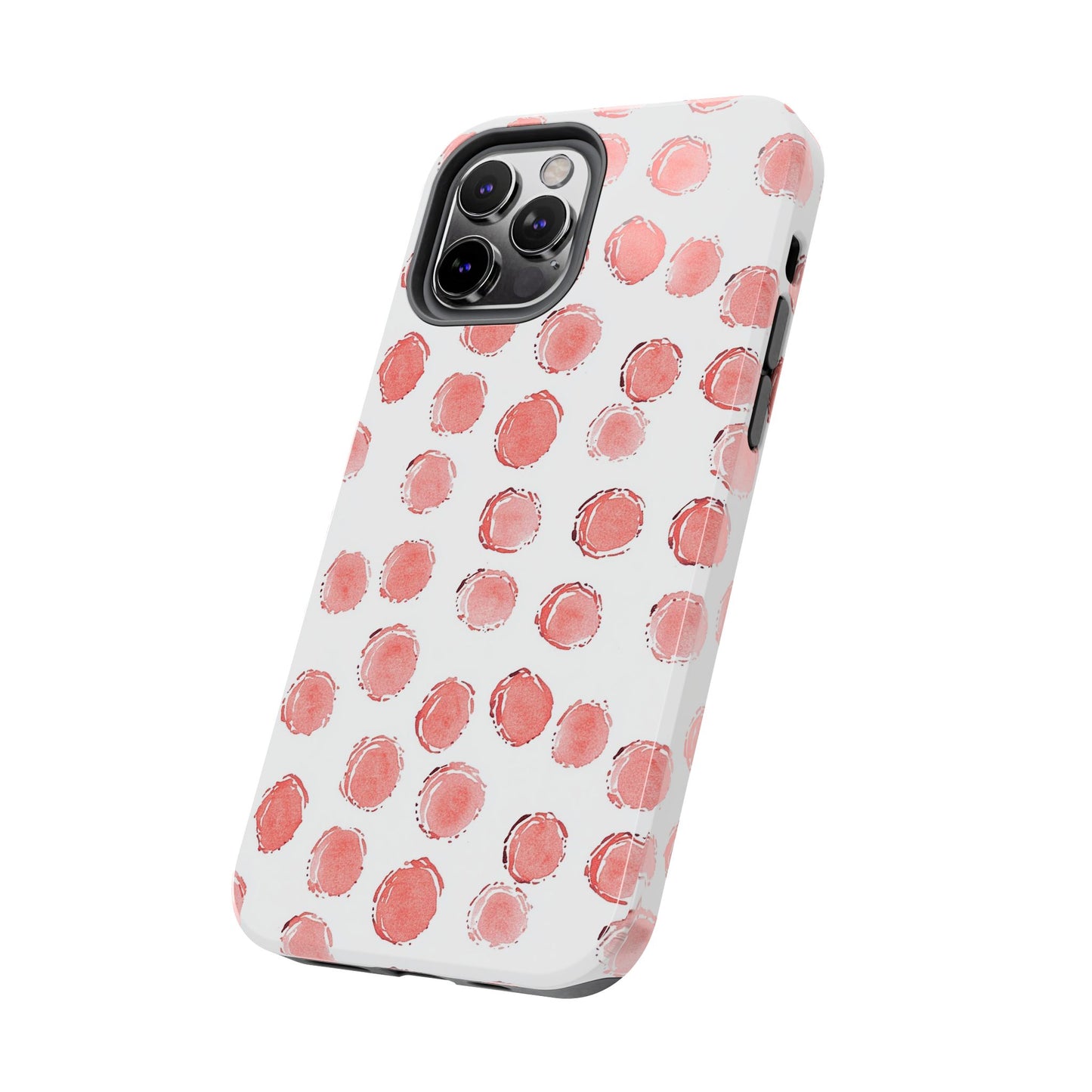 Trendy Spots | Pink Polka Dot Tough Phone Case