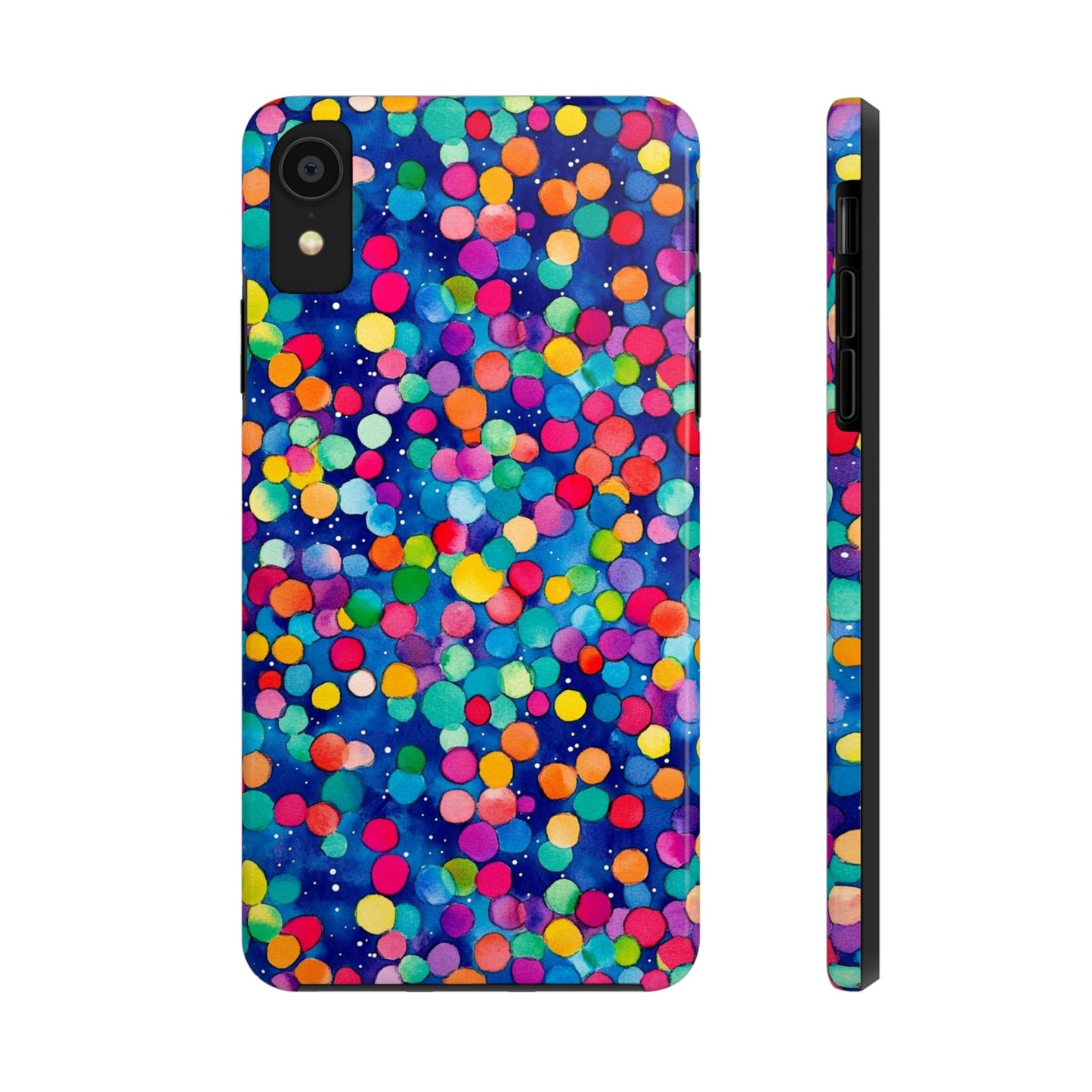 Trendy Spots | Colorful Blues Polka Dots Phone Case