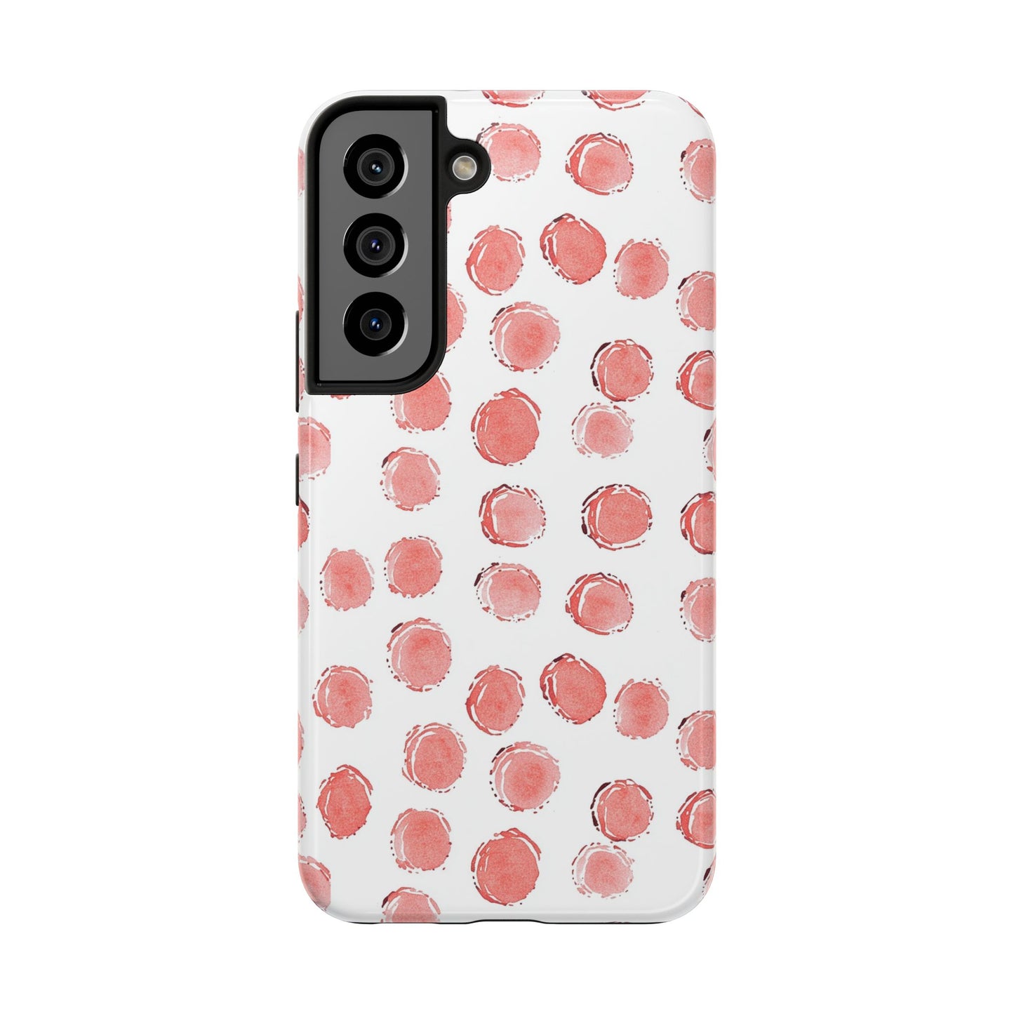 Trendy Spots | Pink Polka Dot Tough Phone Case