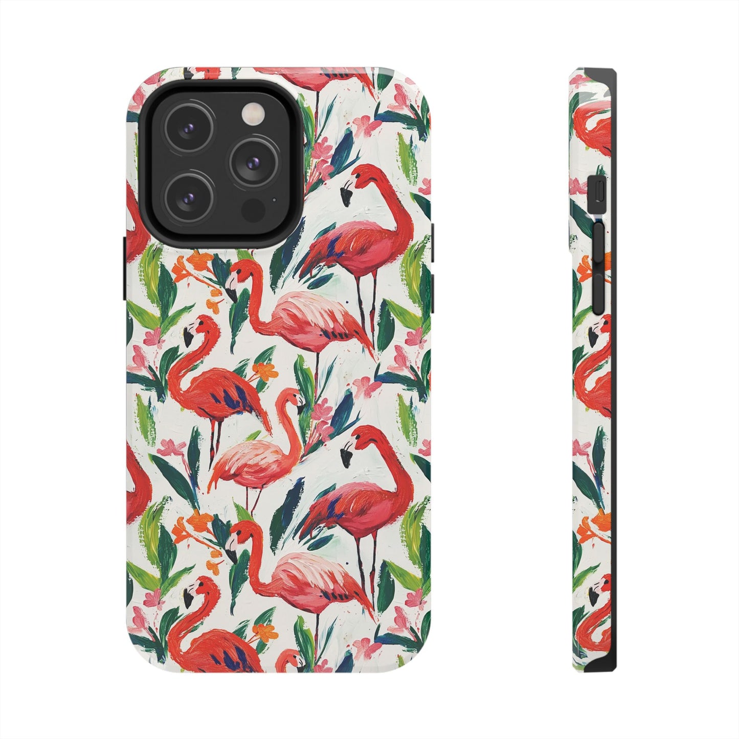 Animal Instinct | Flamingos Tough Phone Case