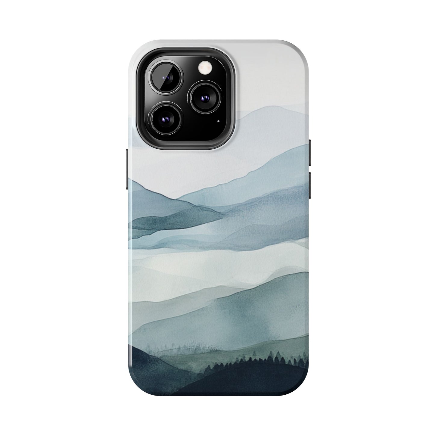 Majestic Mountains | Watercolor Mountain Scene Tough Phone Case