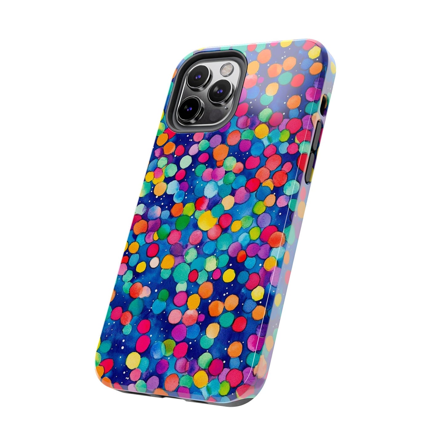 Trendy Spots | Colorful Blues Polka Dots Phone Case
