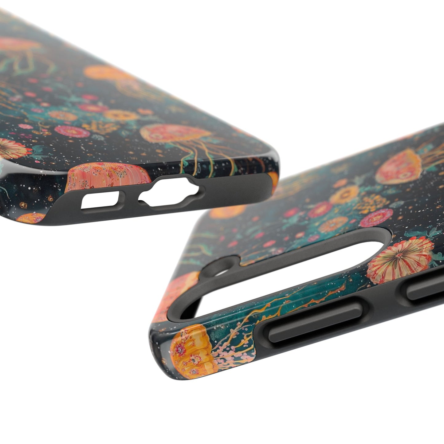 Under the Sea | Jellyfish Phone Cases, Floral Ocean Design, Sea Creature Protective Cover, Unique Tech Accessories, Underwater Theme Gifts, Tough Phone
