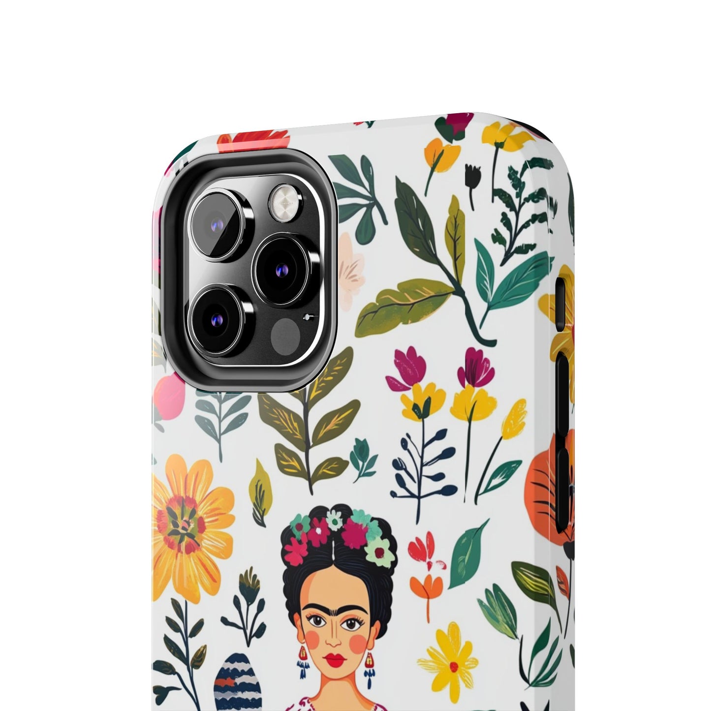 Frida Collection | Frida Kahlo Among Flowers, Colorful Mexican Inspired, Tough Phone Cases, Protective Cell Phone Cover, Hard Shell Phone