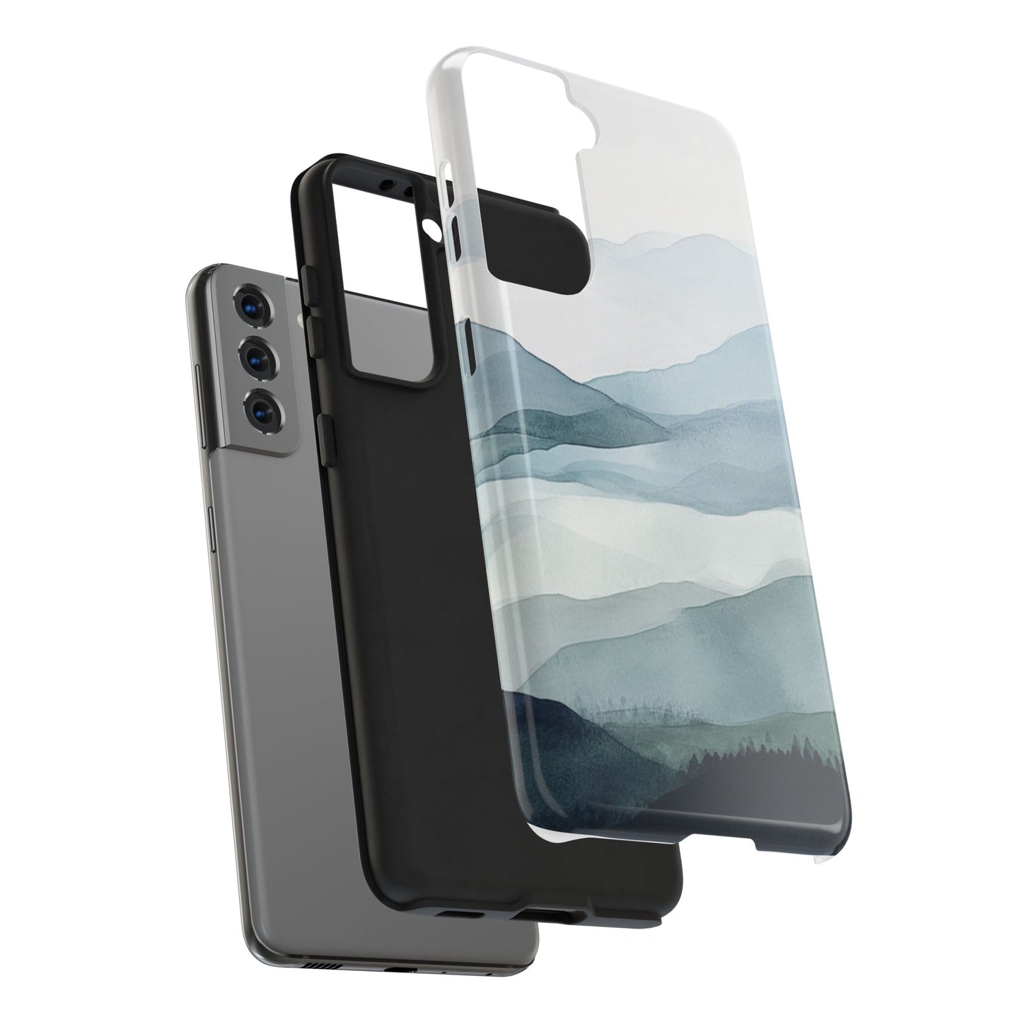 Majestic Mountains | Watercolor Mountain Scene Tough Phone Case