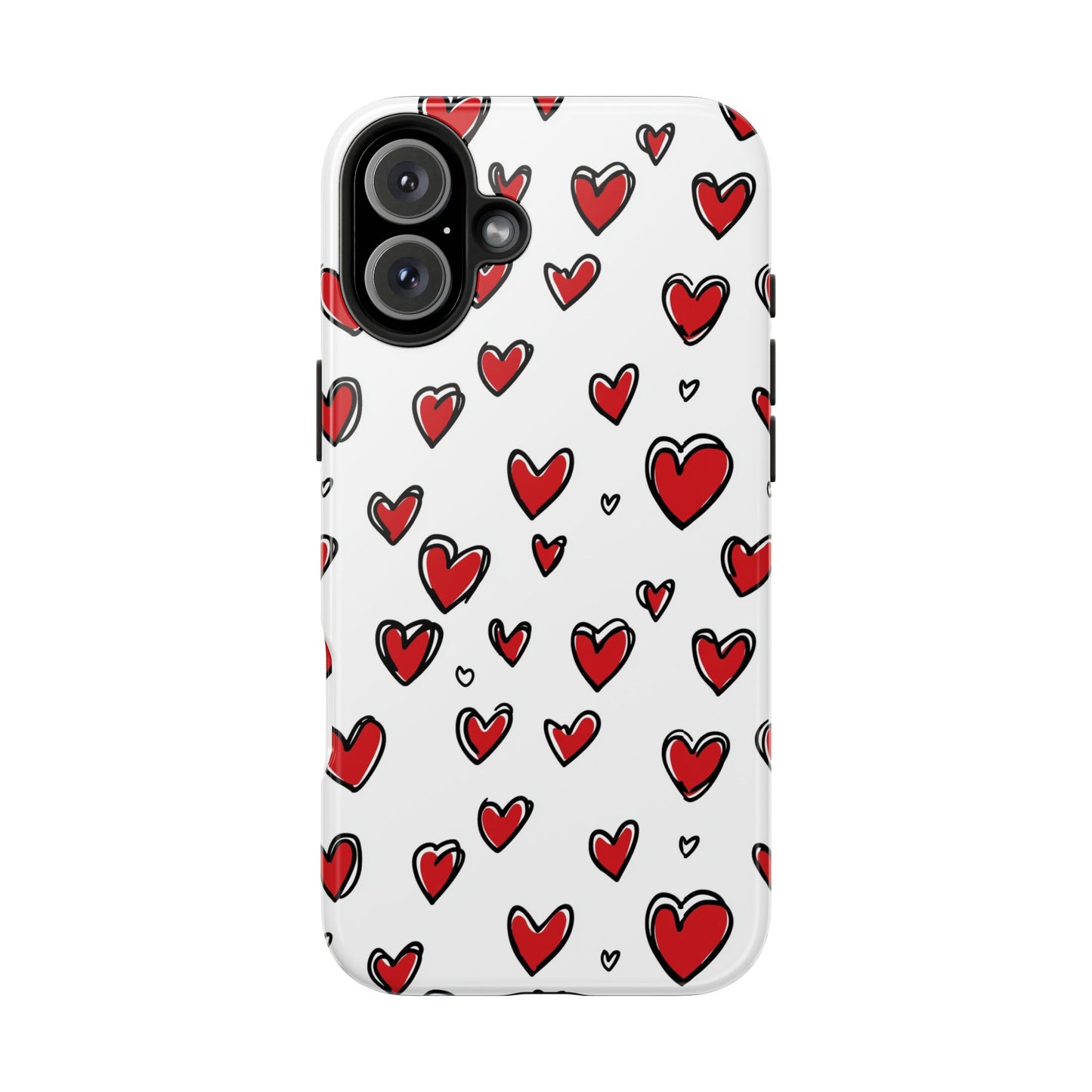 Love is in the Air | Red Hearts Tough Phone Case