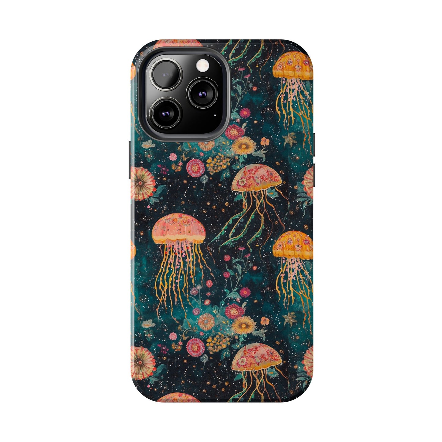 Under the Sea | Jellyfish Phone Cases, Floral Ocean Design, Sea Creature Protective Cover, Unique Tech Accessories, Underwater Theme Gifts, Tough Phone