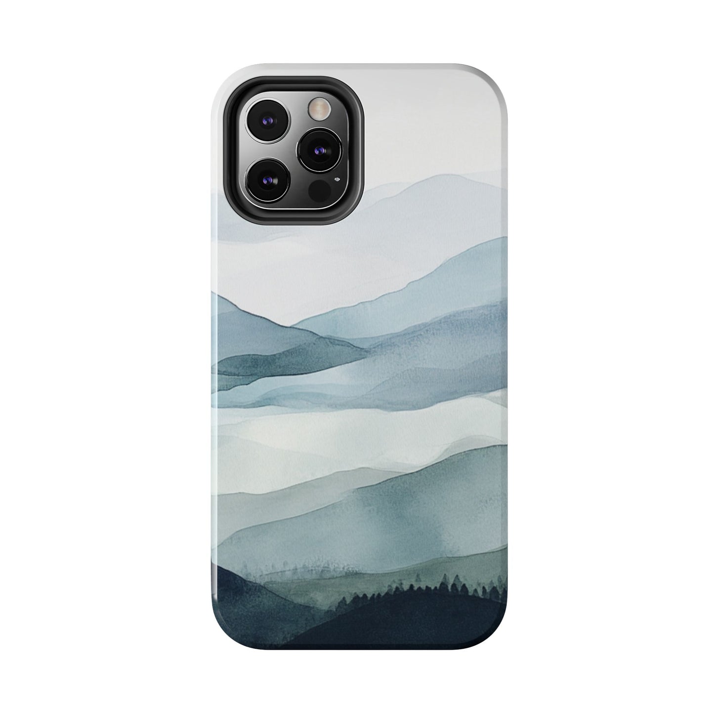 Majestic Mountains | Watercolor Mountain Scene Tough Phone Case