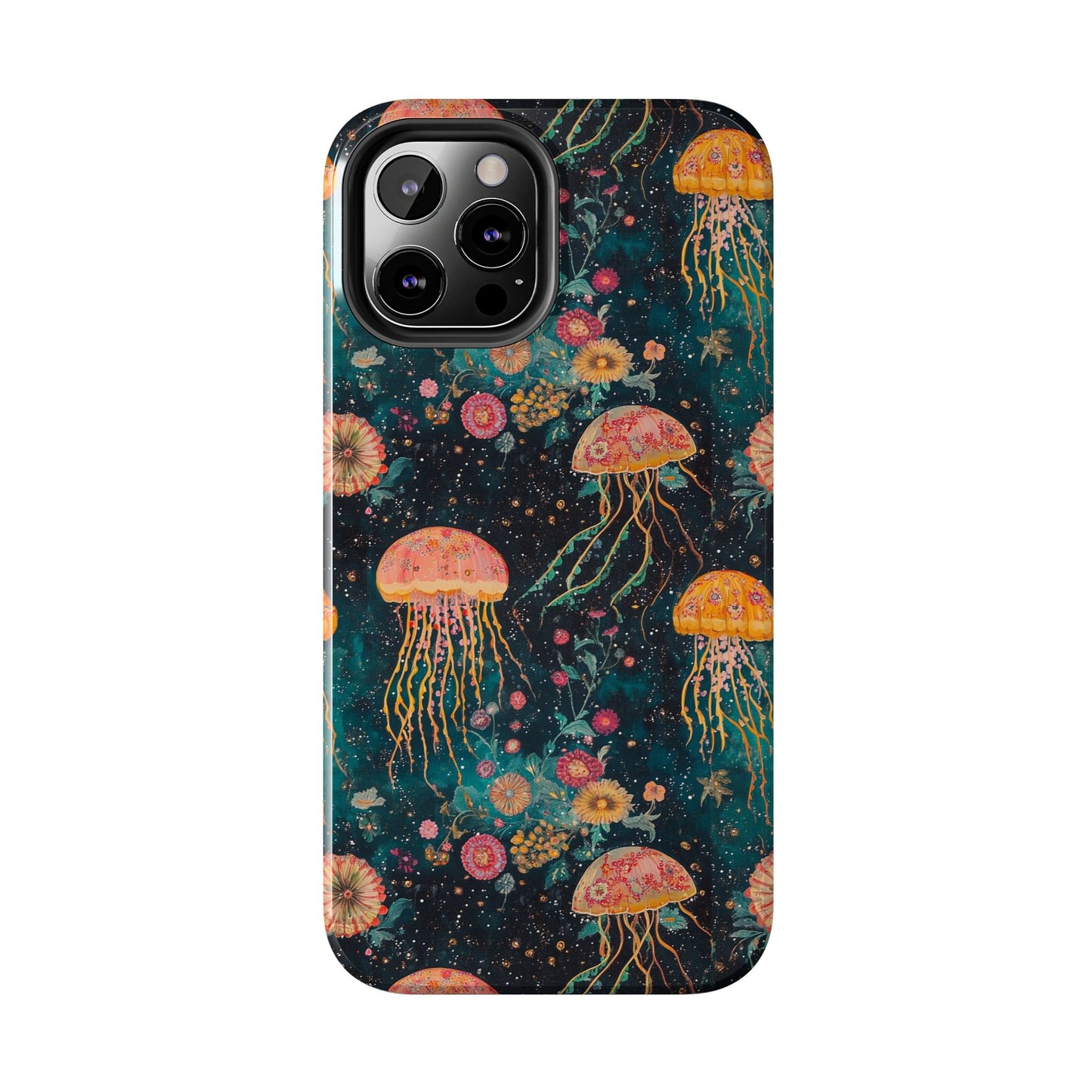 Under the Sea | Jellyfish Phone Cases, Floral Ocean Design, Sea Creature Protective Cover, Unique Tech Accessories, Underwater Theme Gifts, Tough Phone