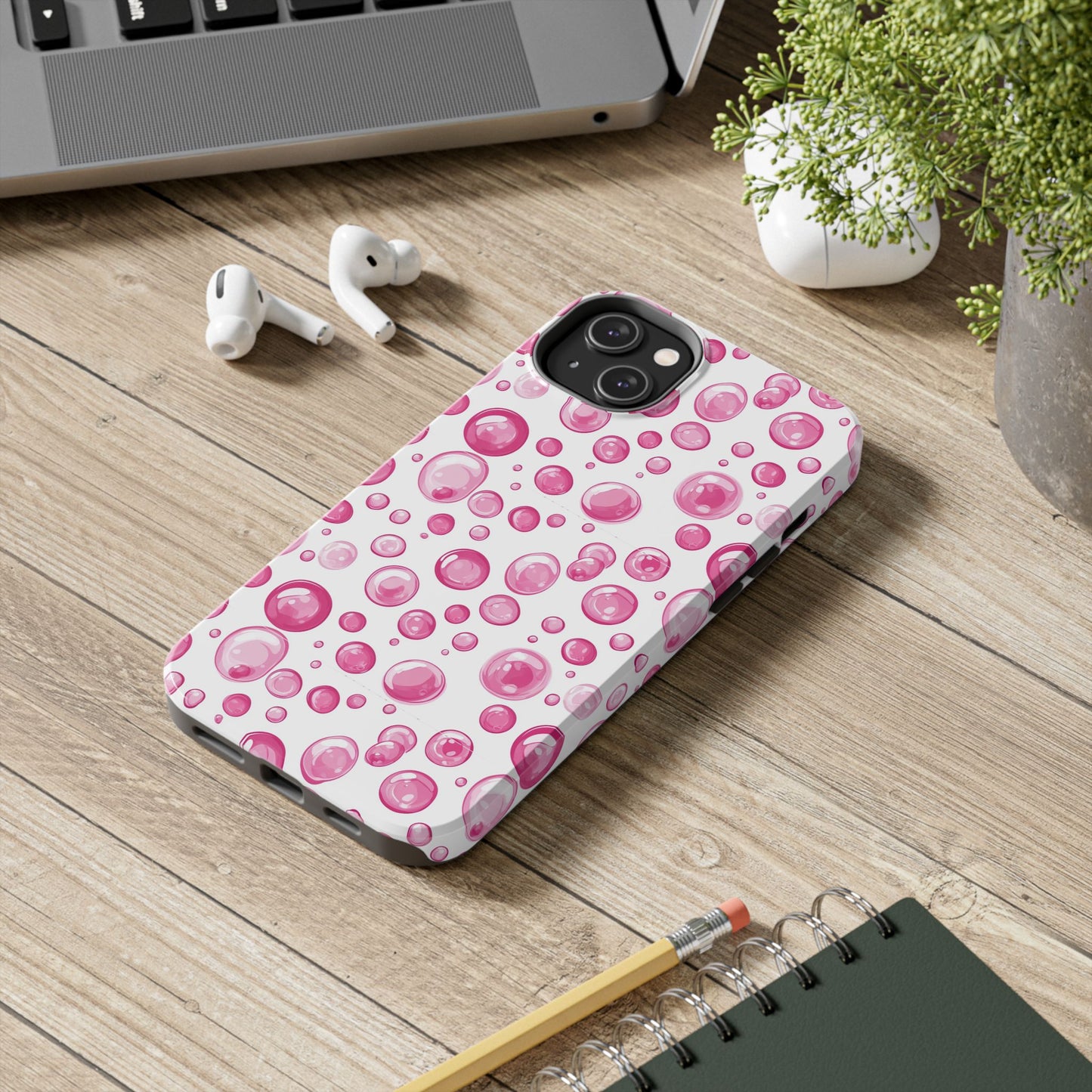 Trendy Spots | Pink Bubbles Phone Case
