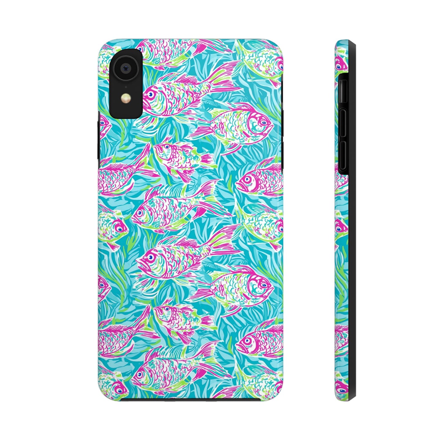 Under the Sea | Colorful Fish Design, Hot Pink Blue Green, Fishing Gifts, Ocean Lover, Marine Life Accessories, Protective Cover