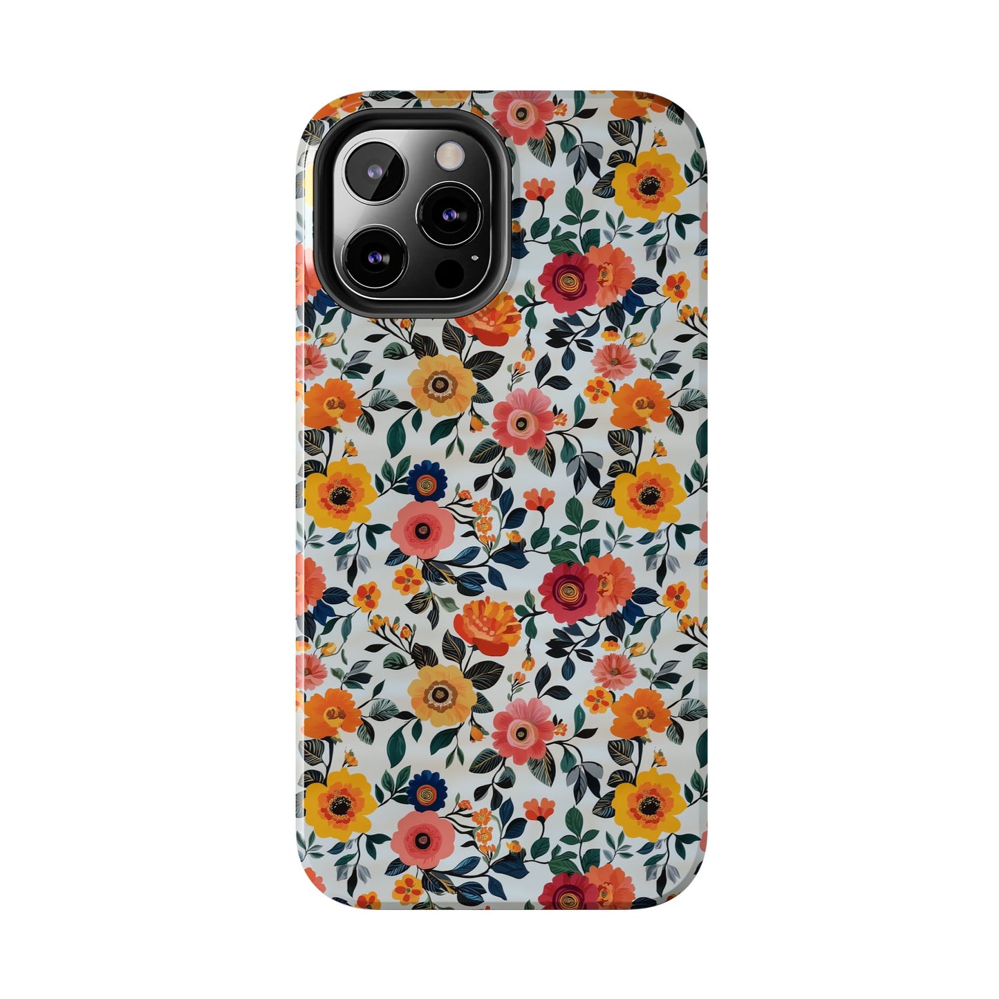 In Bloom | Small Colorful Flowers Tough Phone Cases