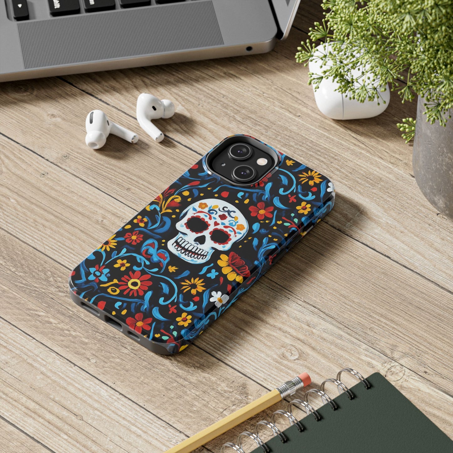 Mexicana de Corazon | Day of the Dead Tough Phone Case, Sugar Skull